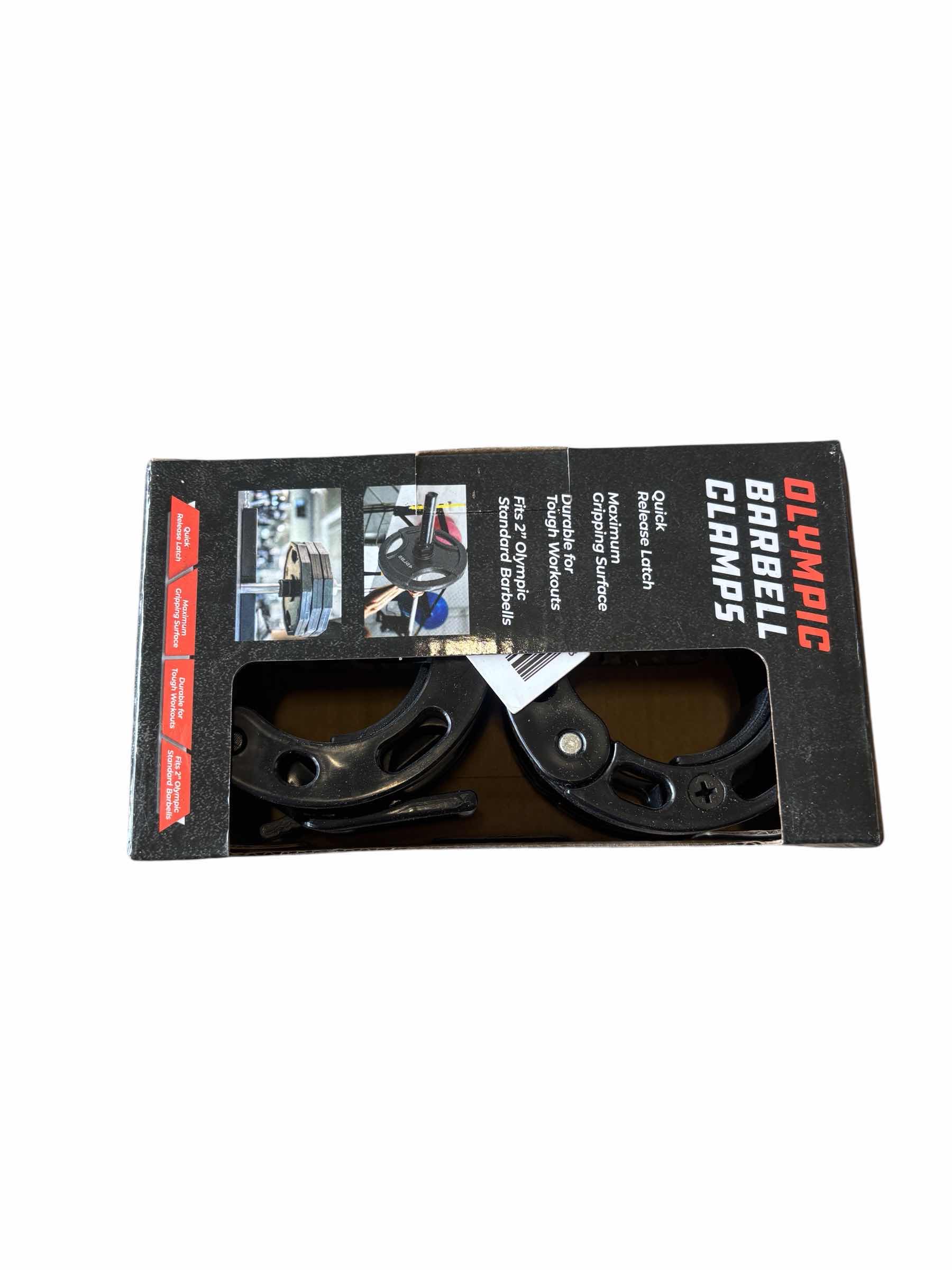 Photo 1 of CLOUT FITNESS OLYMPIC BARBELL CLAMPS 2PC