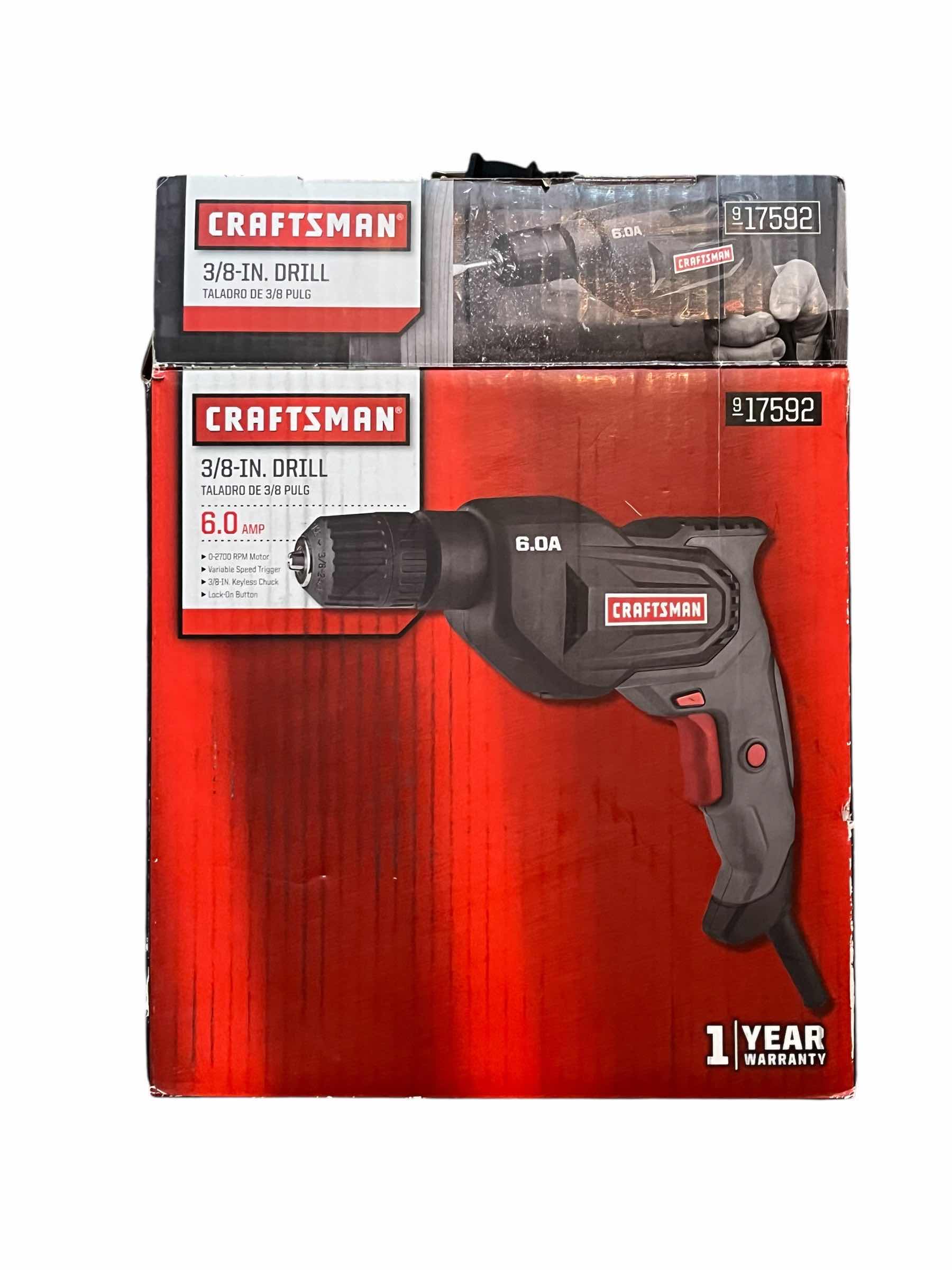 Photo 1 of CRAFTSMAN CORDED 3/8“ DRILL 917592