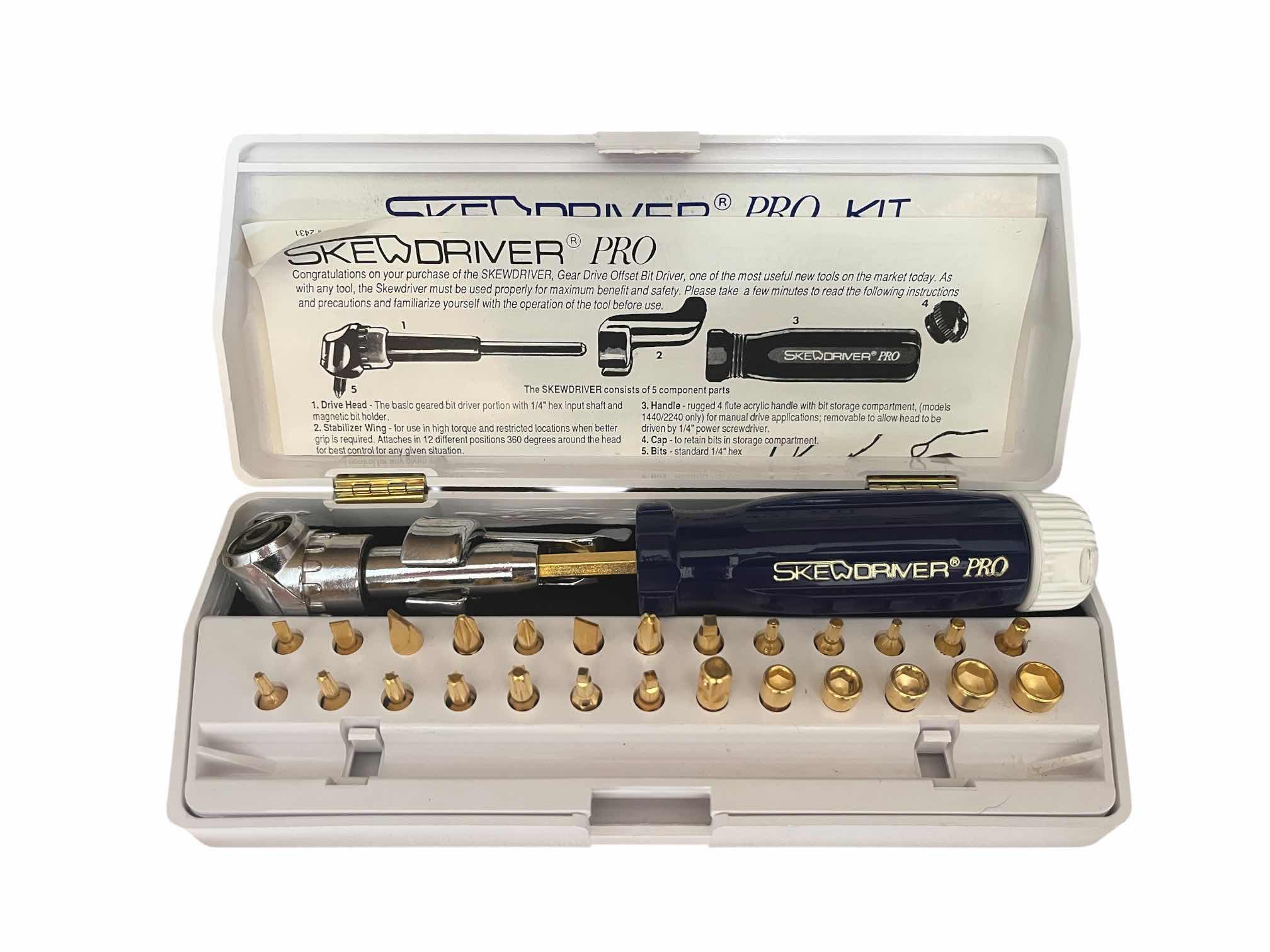 Photo 1 of REGAL GROUP SPEC TOOLS SCREWDRIVER GOLD BIT MANUAL/POWER DRIVE PRO KIT