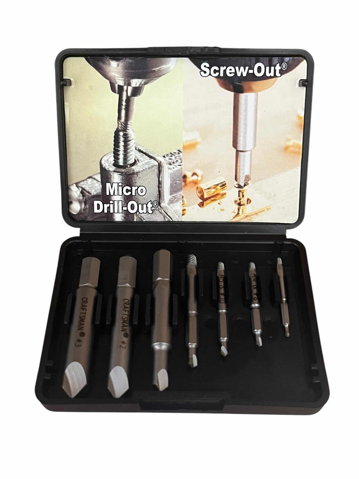 Photo 1 of CRAFTSMAN SCREW OUT & MICRO DRILL OUT BIT SET