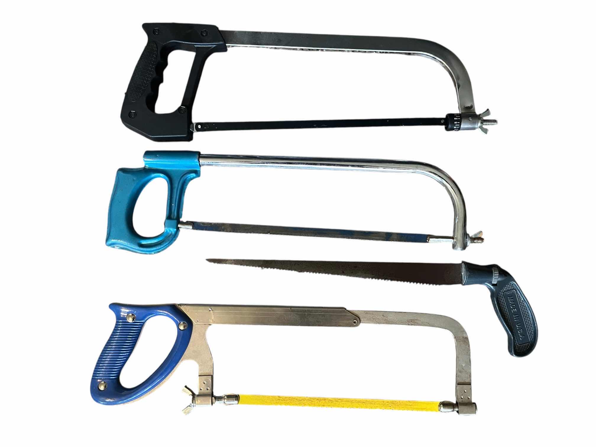 Photo 1 of HACKSAWS (3) & WOOD SAW