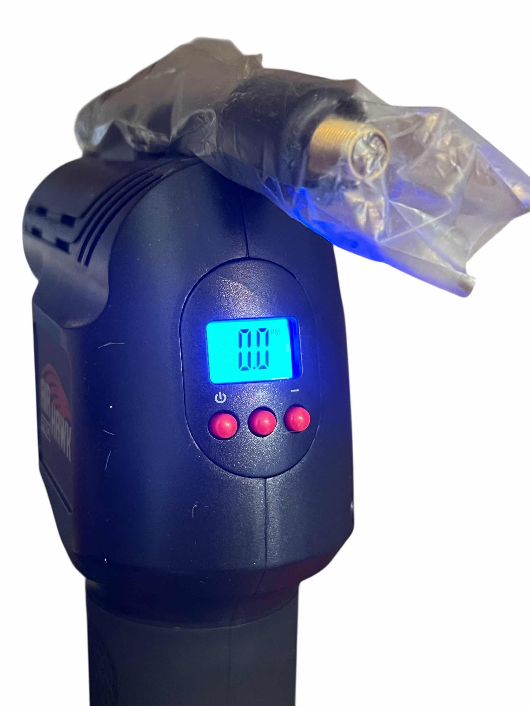 Photo 1 of AIR HAWK PRO CORDLESS AIR COMPRESSOR AHP-MC6/2 125 MAX PSI W 1 BATTERY, CHARGER CORD/CAR CHARGER CORD & CASE