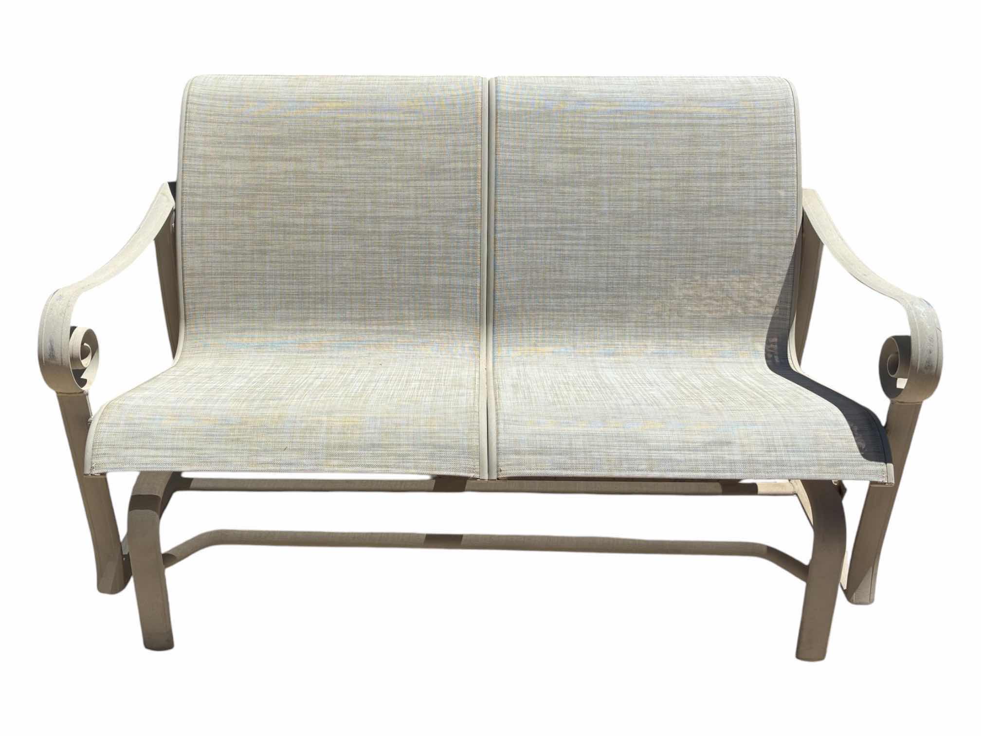 Photo 1 of TROPITONE MESH ROCKING PATIO BENCH 51“ X 28“ H32“
