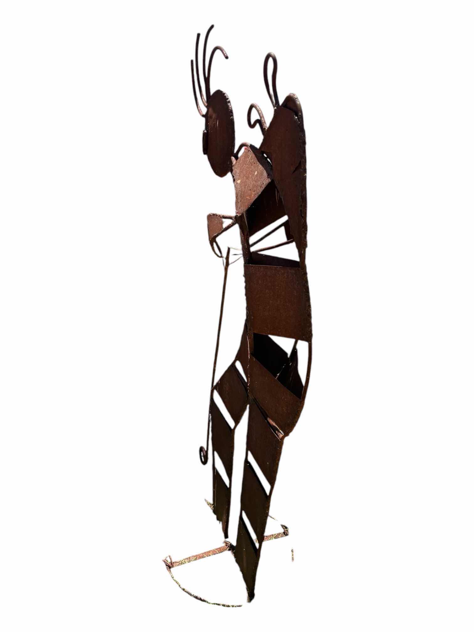 Photo 1 of GOLFING FIGURE OUTDOOR METAL SCULPTURE 17” X 11” H38”