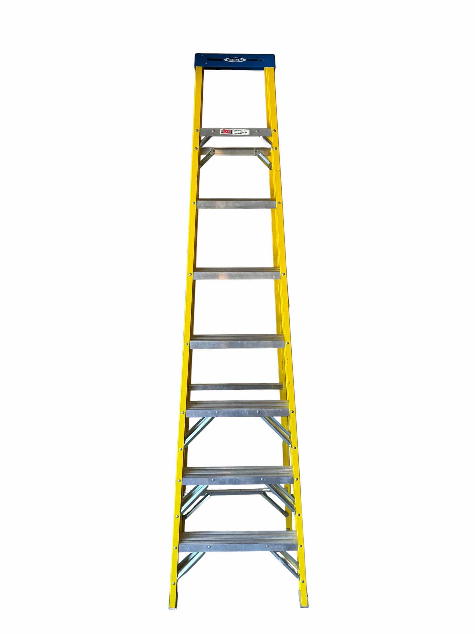 Photo 1 of WERNER 8’ YELLOW FIBERGLASS STANDING LADDER