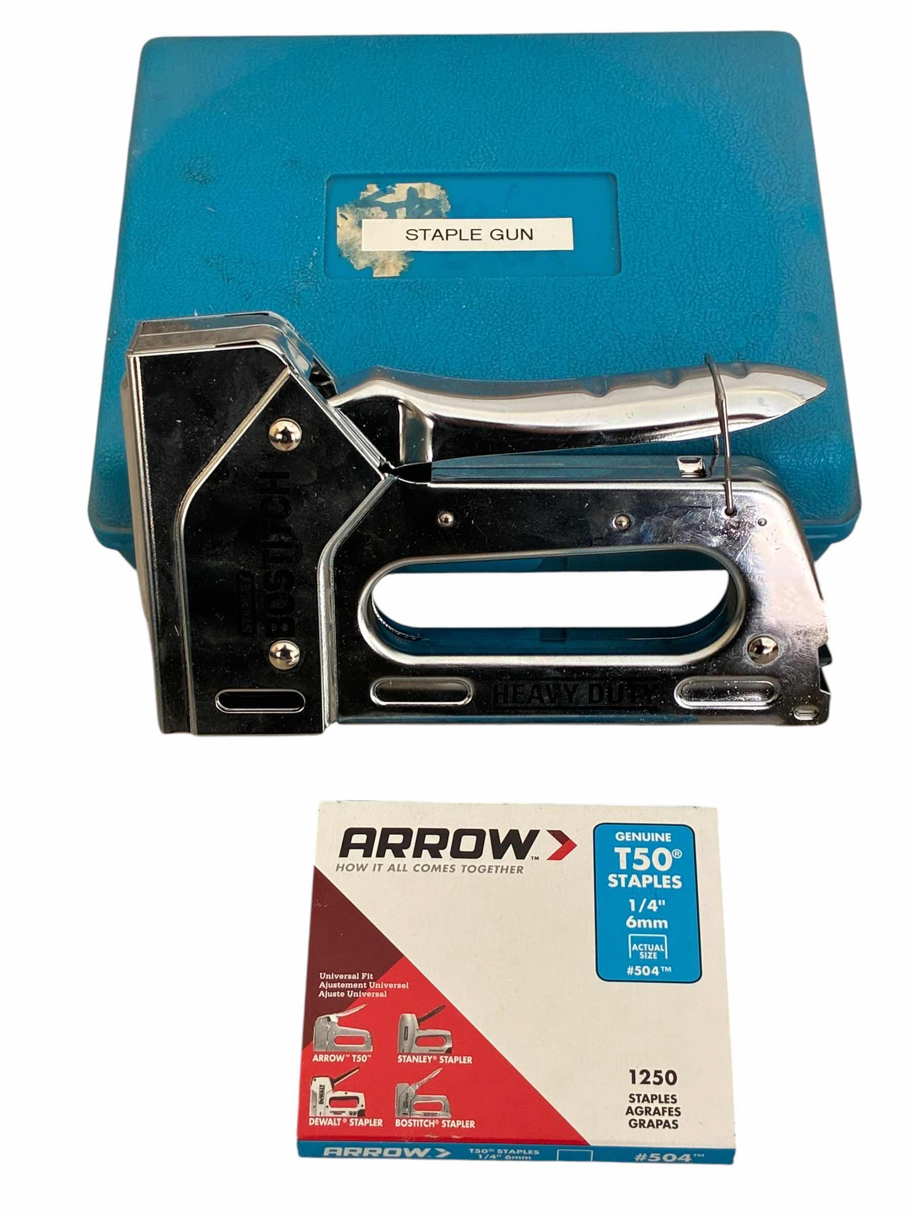 Photo 1 of STANLEY BOSTITCH STAINLESS STEEL STAPLER W ARROW STAPLES