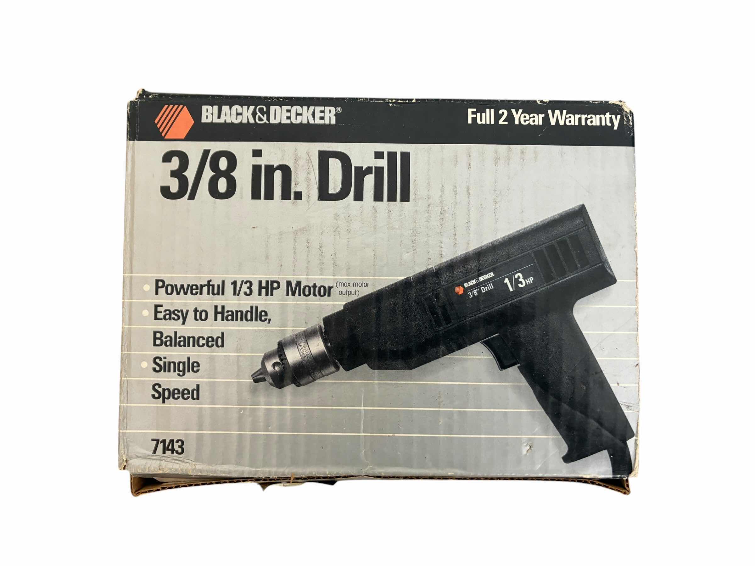 Photo 1 of BLACK & DECKER 3/8” CORDED DRILL