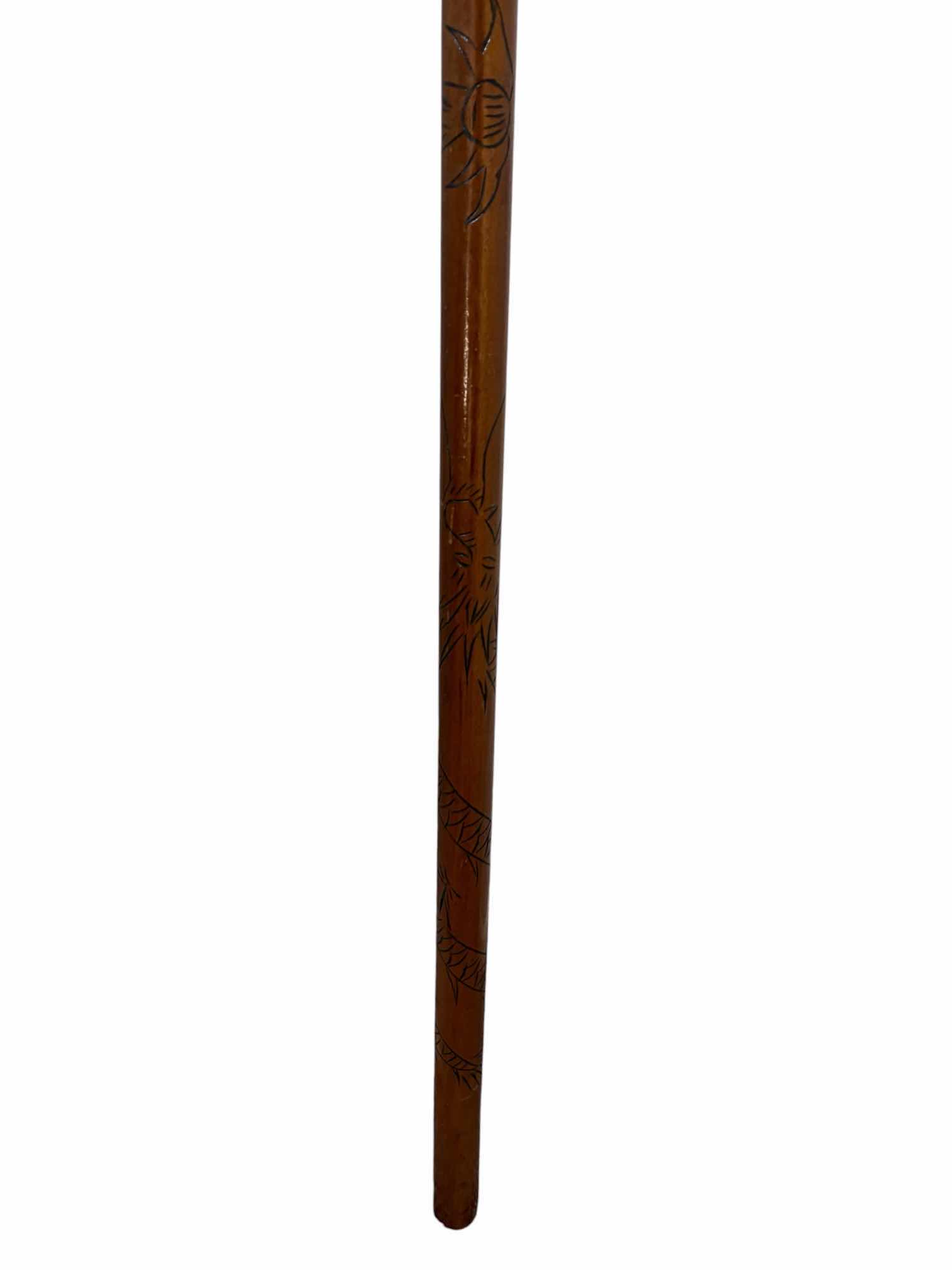 Photo 1 of HAND CARVED 50” WOOD BO STAFF