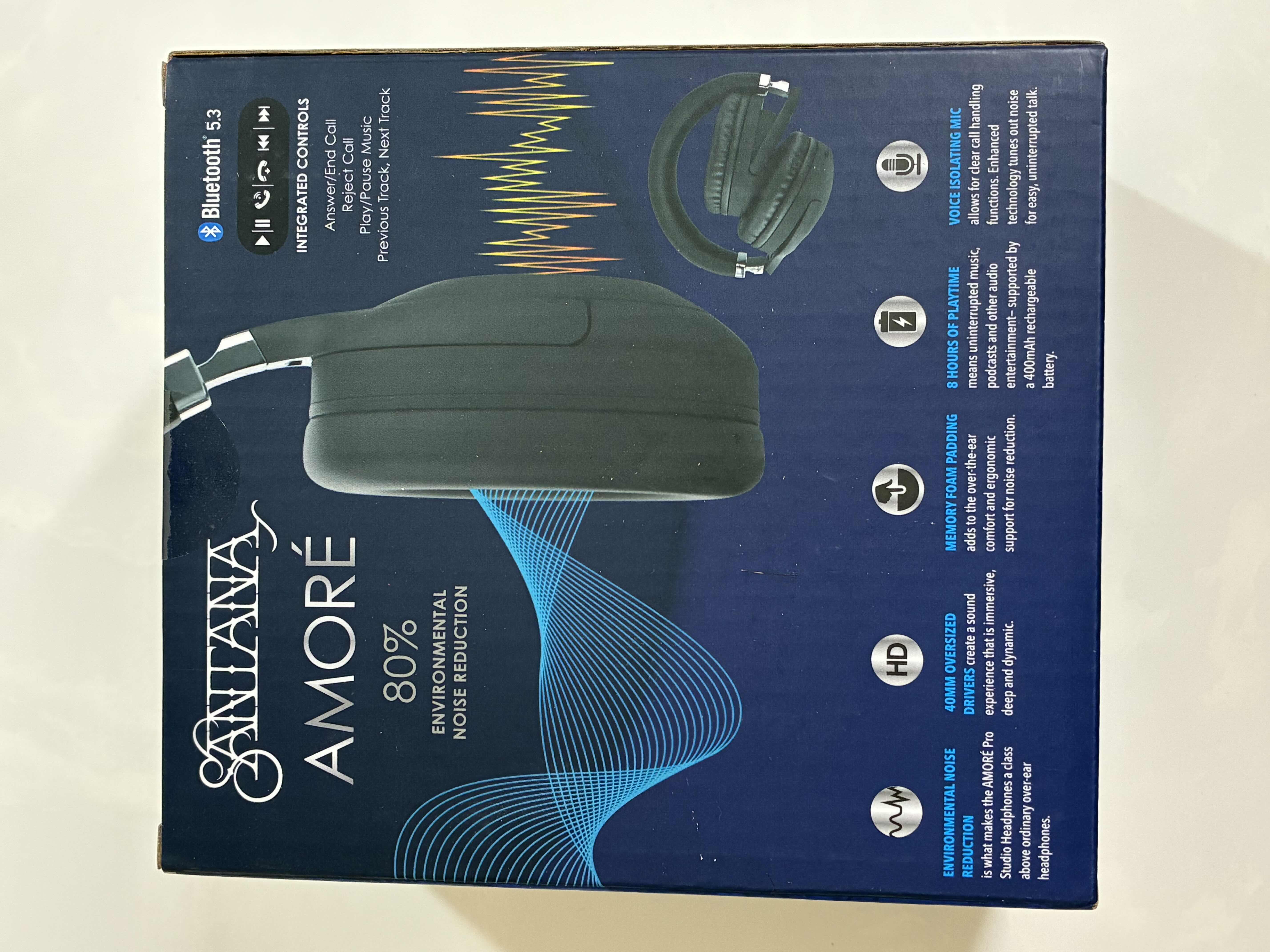 Photo 1 of SANTANA AMORE NOISE REDUCING PRO STUDIO BLUETOOTH WIRELESS HEADPHONES