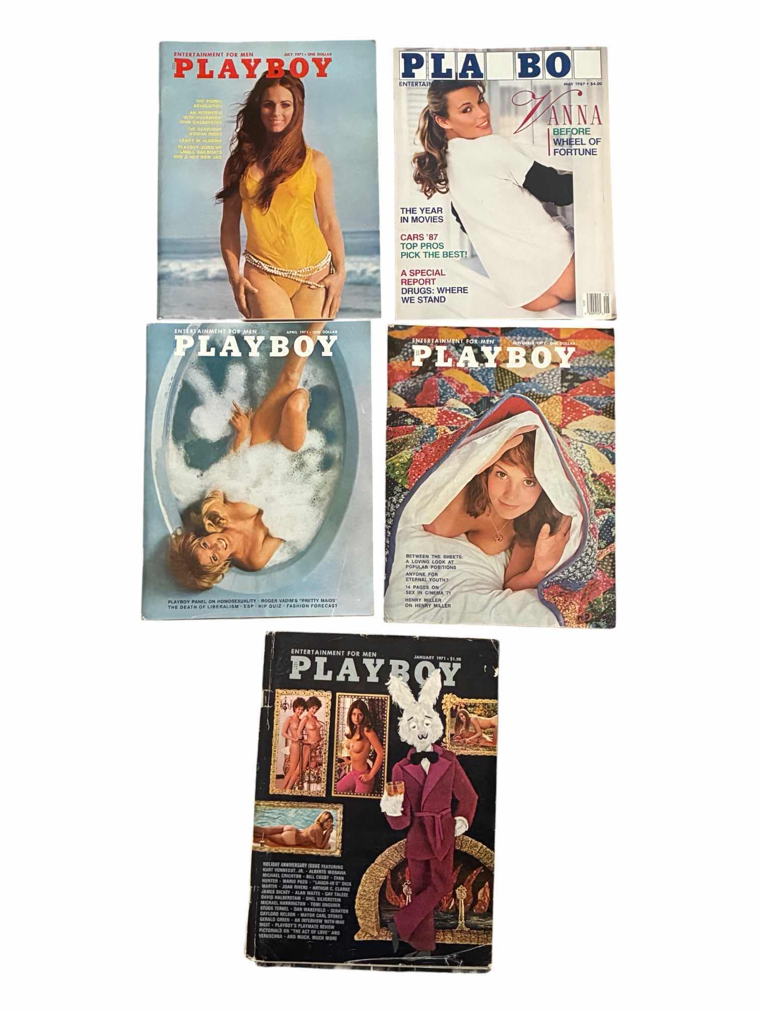 Photo 1 of VINTAGE PLAYBOY MAGAZINES (5)