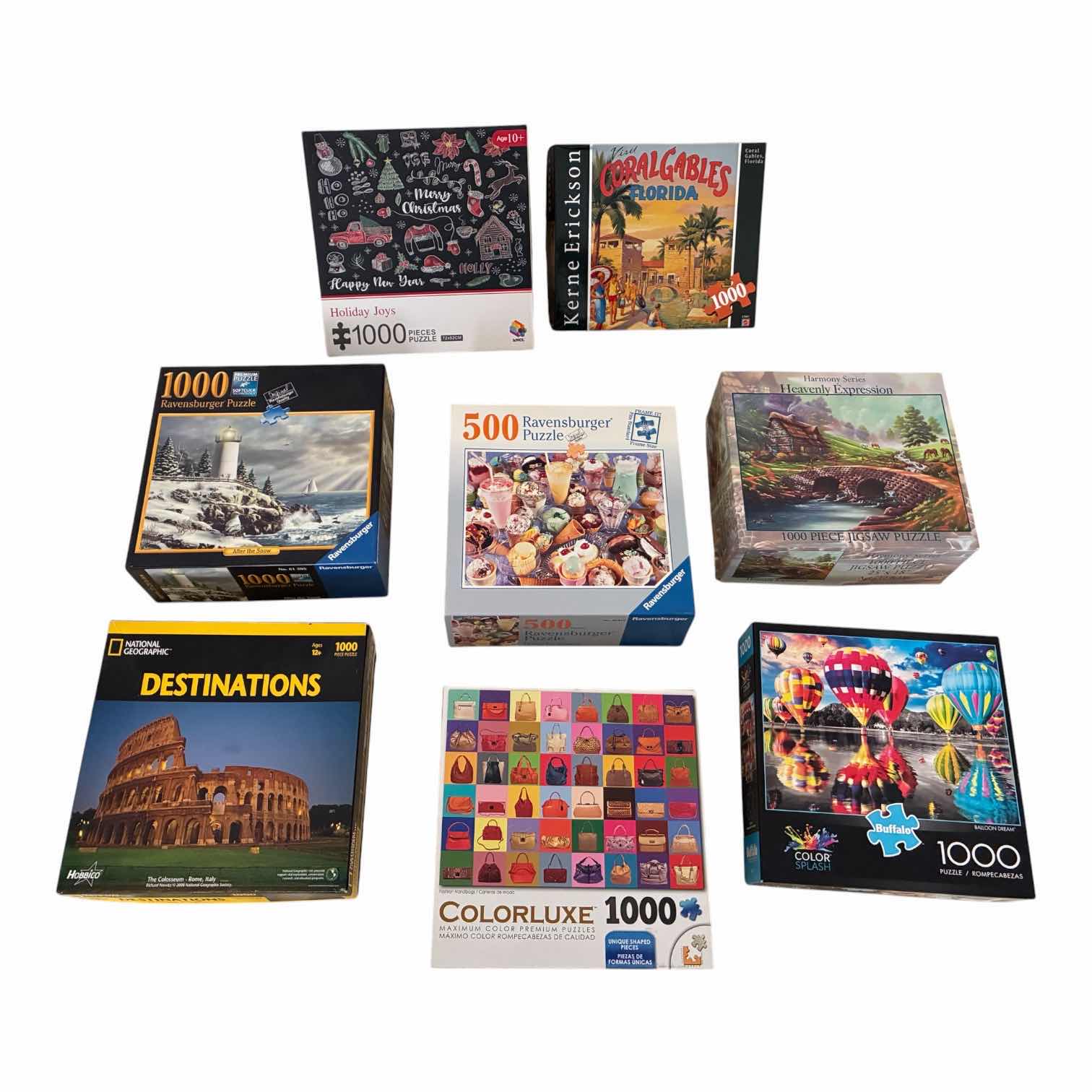 Photo 1 of VINTAGE PUZZLES-VARIOUS AGES & SCENES (8)
