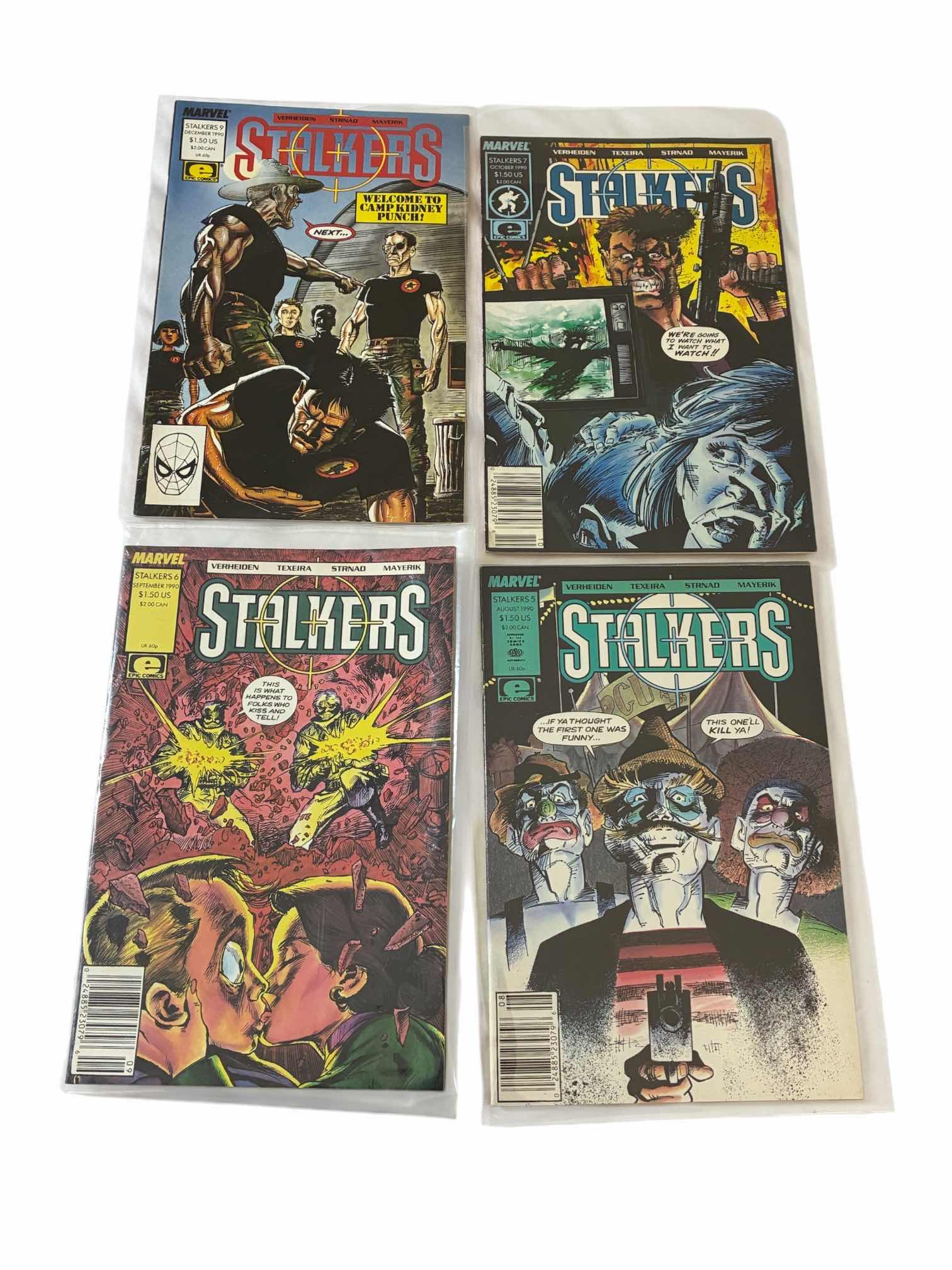 Photo 1 of MARVEL STALKERS COMIC BOOKS (4)