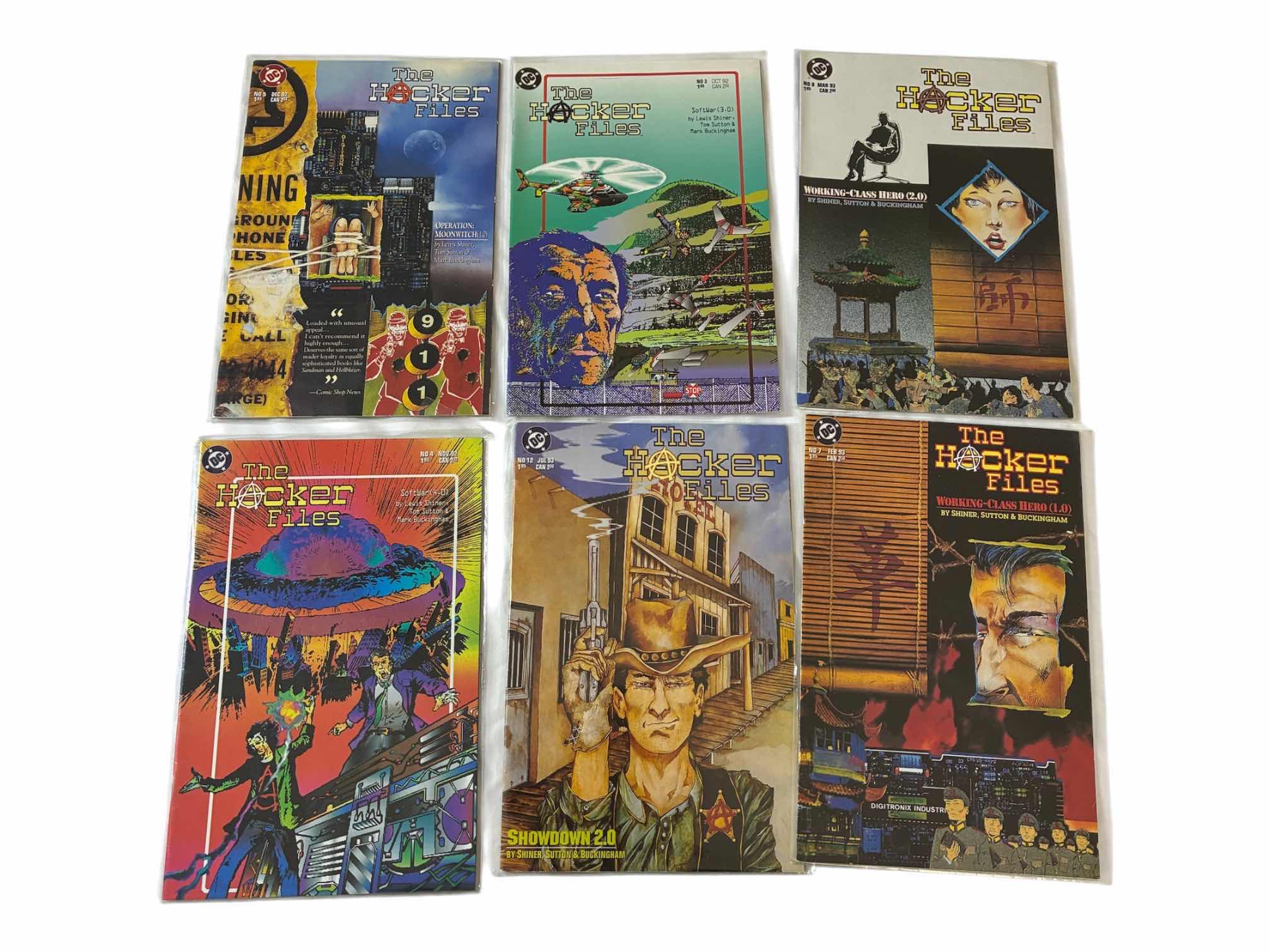 Photo 1 of DC THE HACKER FILES COMIC BOOKS (6)