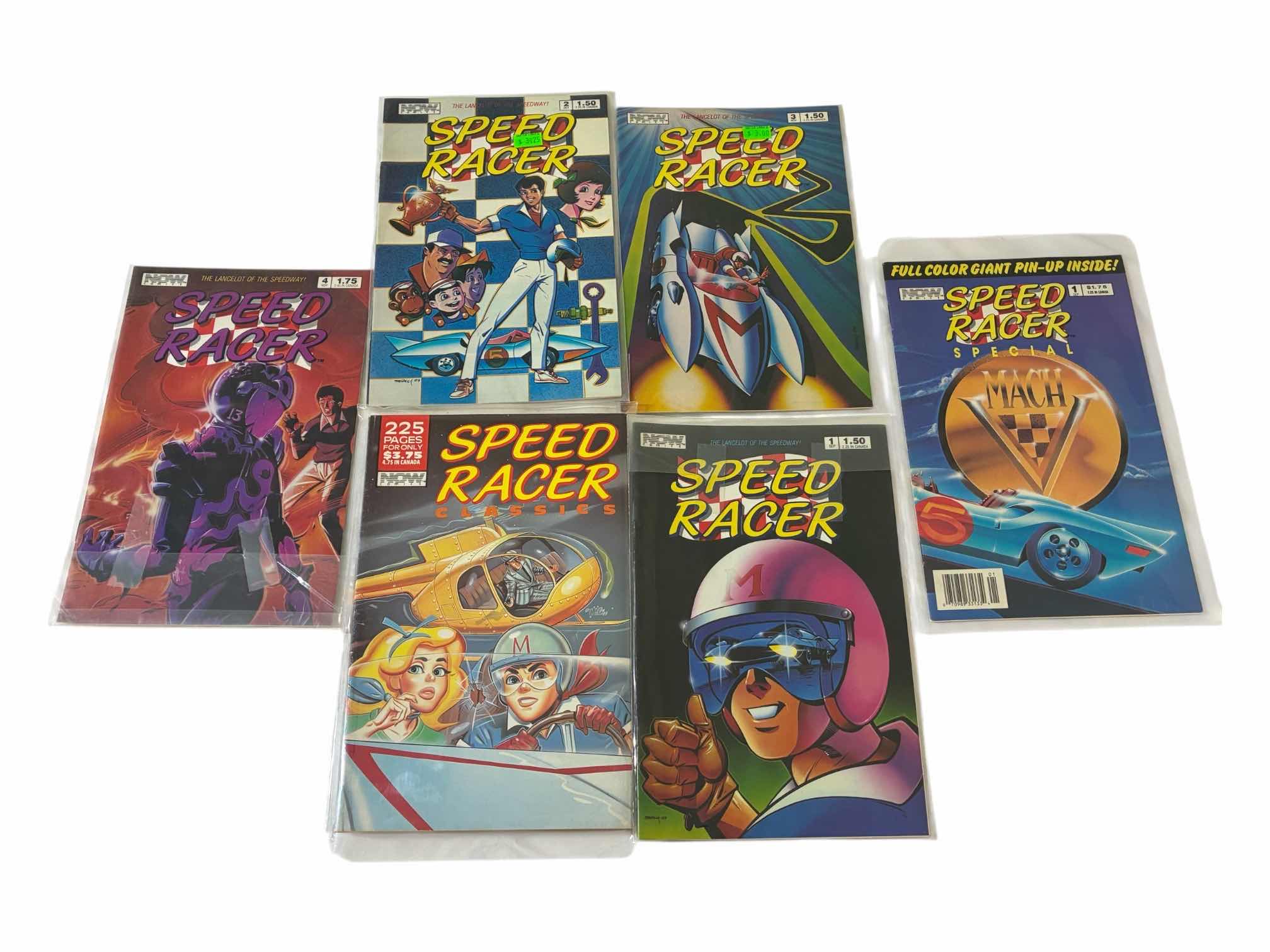 Photo 1 of NOW COMICS SPEED RACER COMIC BOOKS (6)