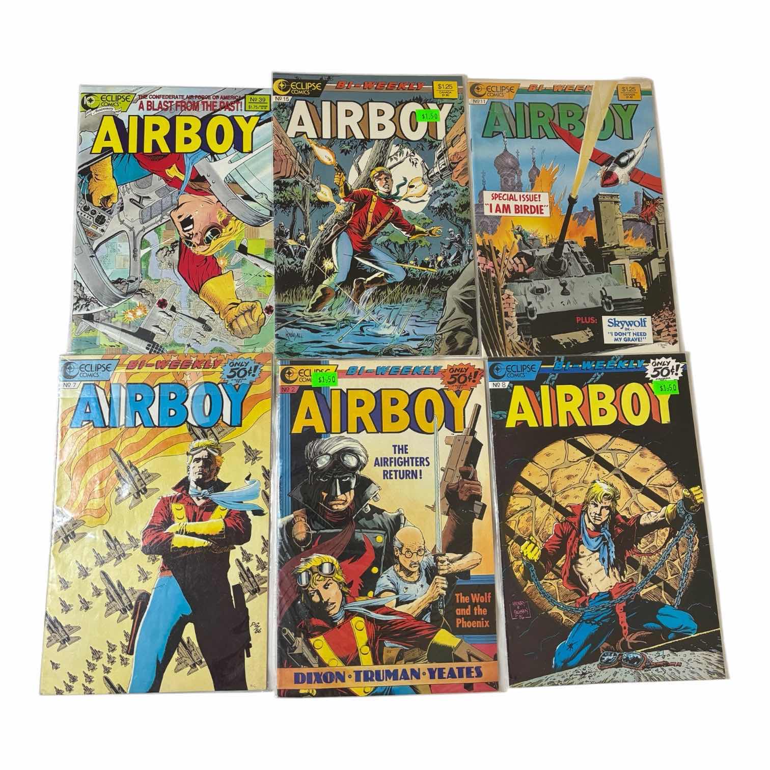Photo 1 of ECLIPSE COMICS AIR BOY COMIC BOOKS (6)