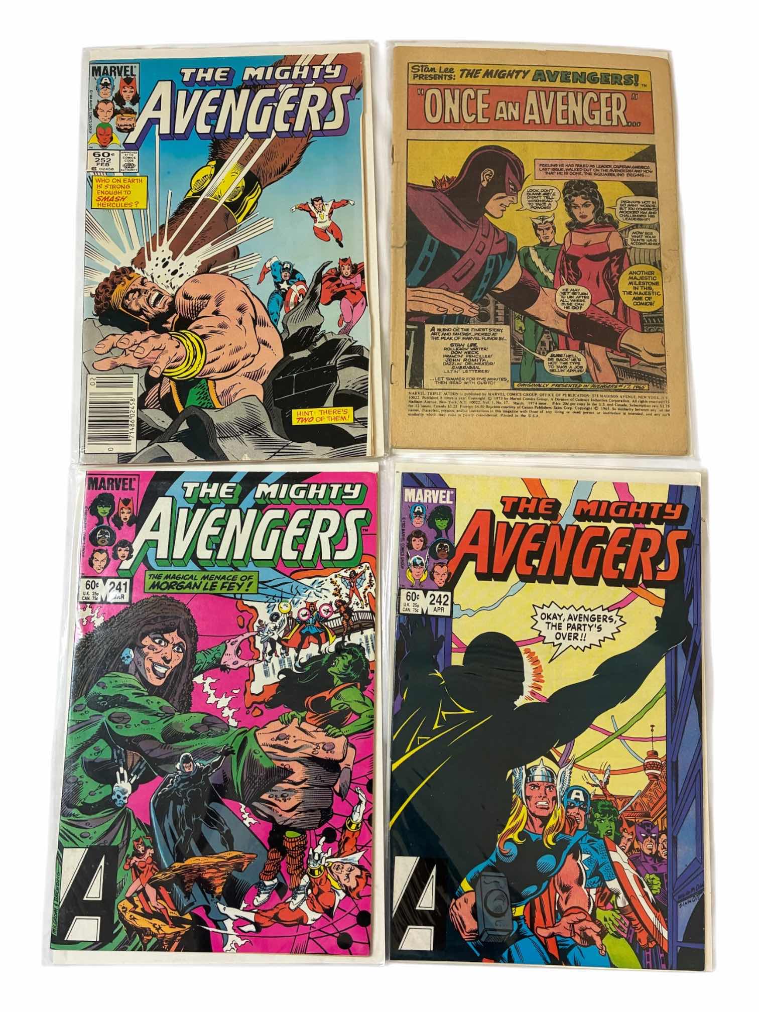 Photo 1 of MARVEL THE MIGHTY AVENGERS COMIC BOOKS (4)