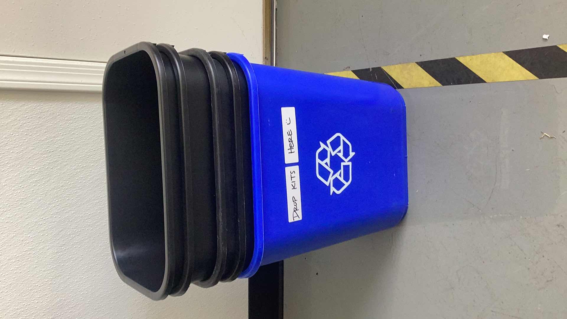 Photo 1 of 5 SEVEN GALLON PLASTIC TRASHCANS