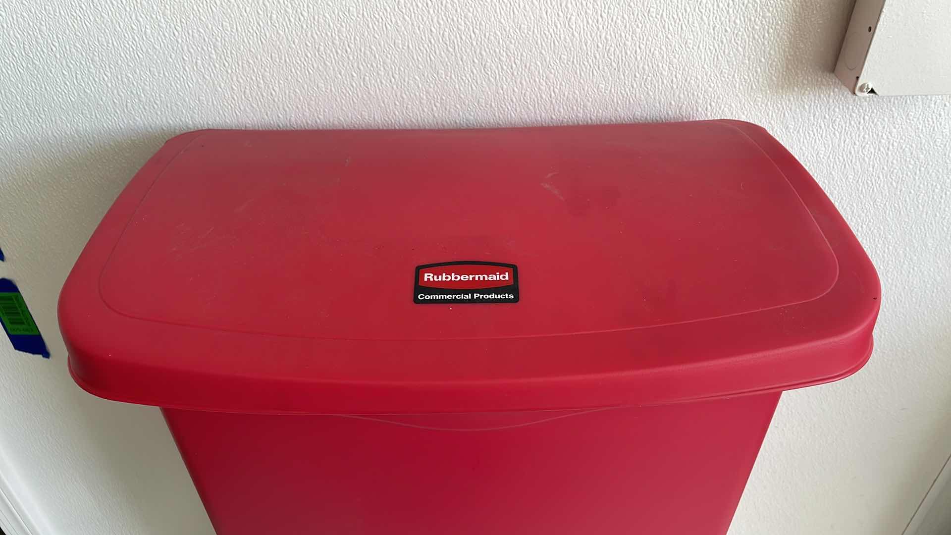 Photo 2 of RUBBERMAID BIOHAZARD CONTAINER
 16”x 11”x H28”