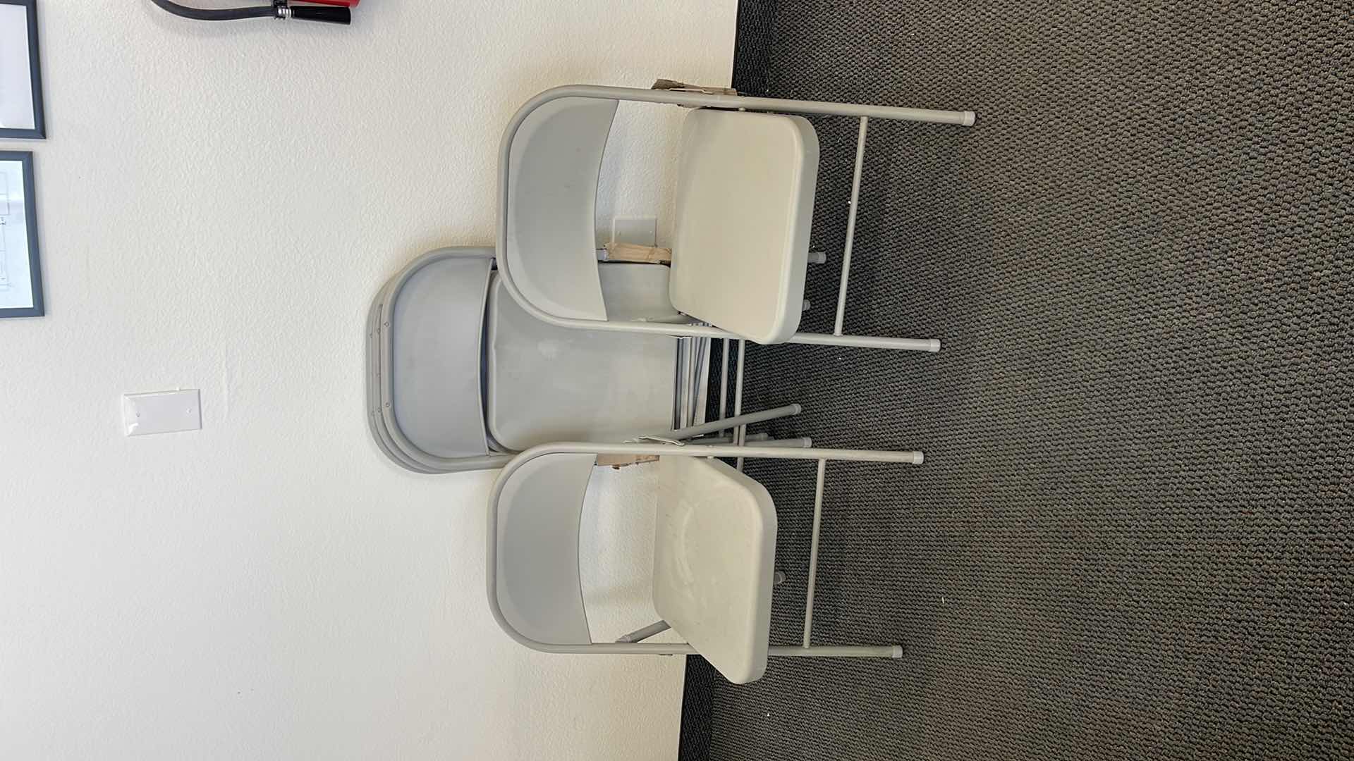 Photo 1 of 5 METAL BASE FOLDING CHAIRS (USED)