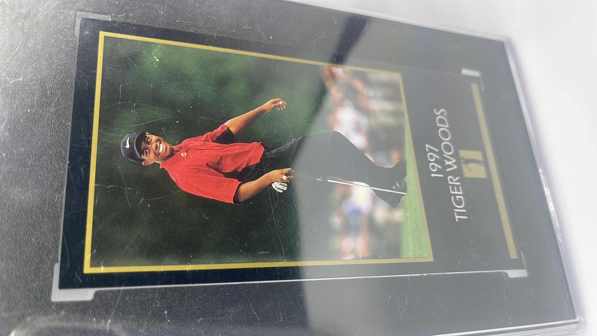 Photo 3 of 1997 TIGER WOODS RATED “A” ROOKIE CARD “GRAND SLAM VENTURES”