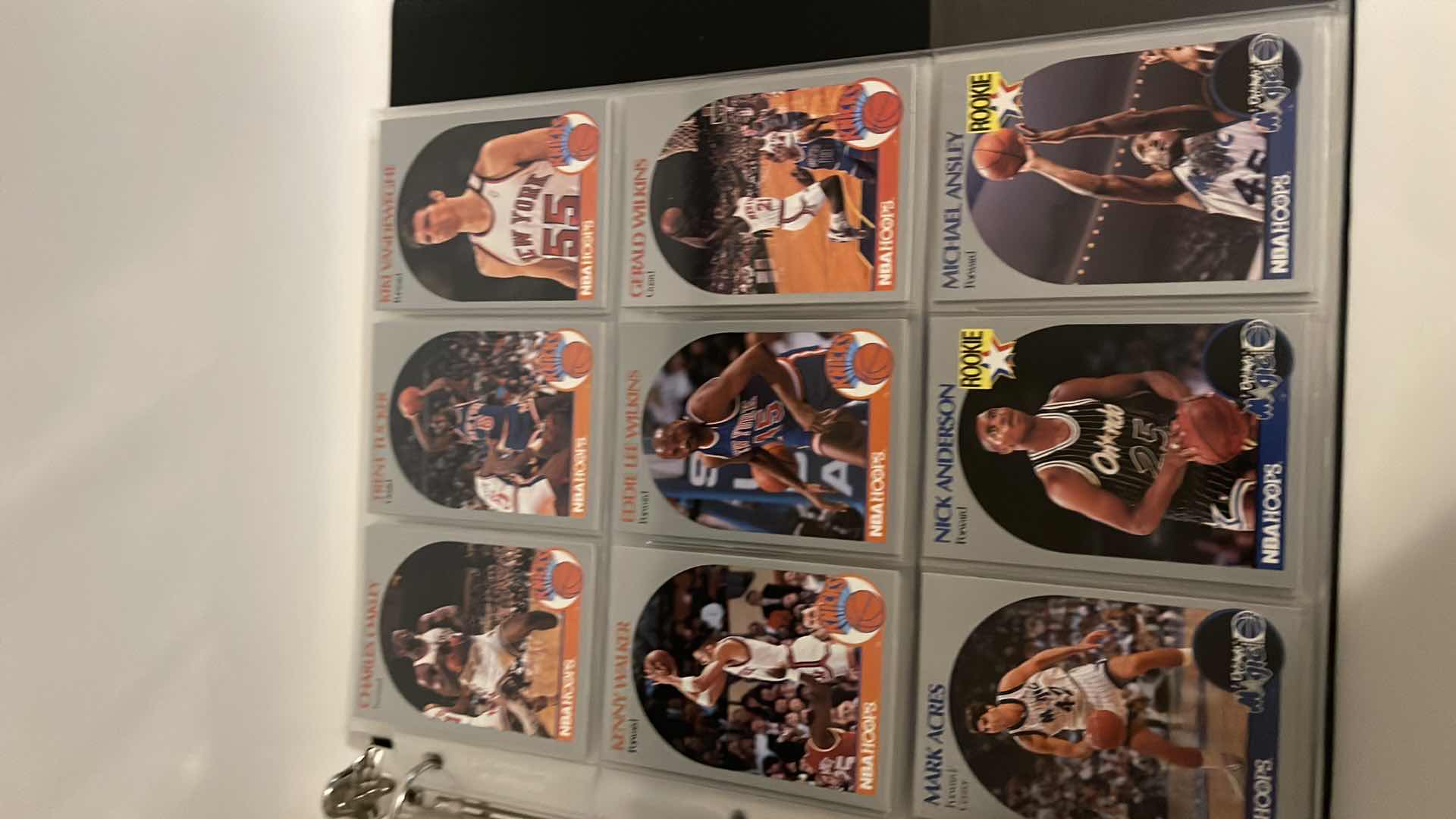 Photo 5 of 1990 NBA HOOP BASKETBALL CARDS W BINDER