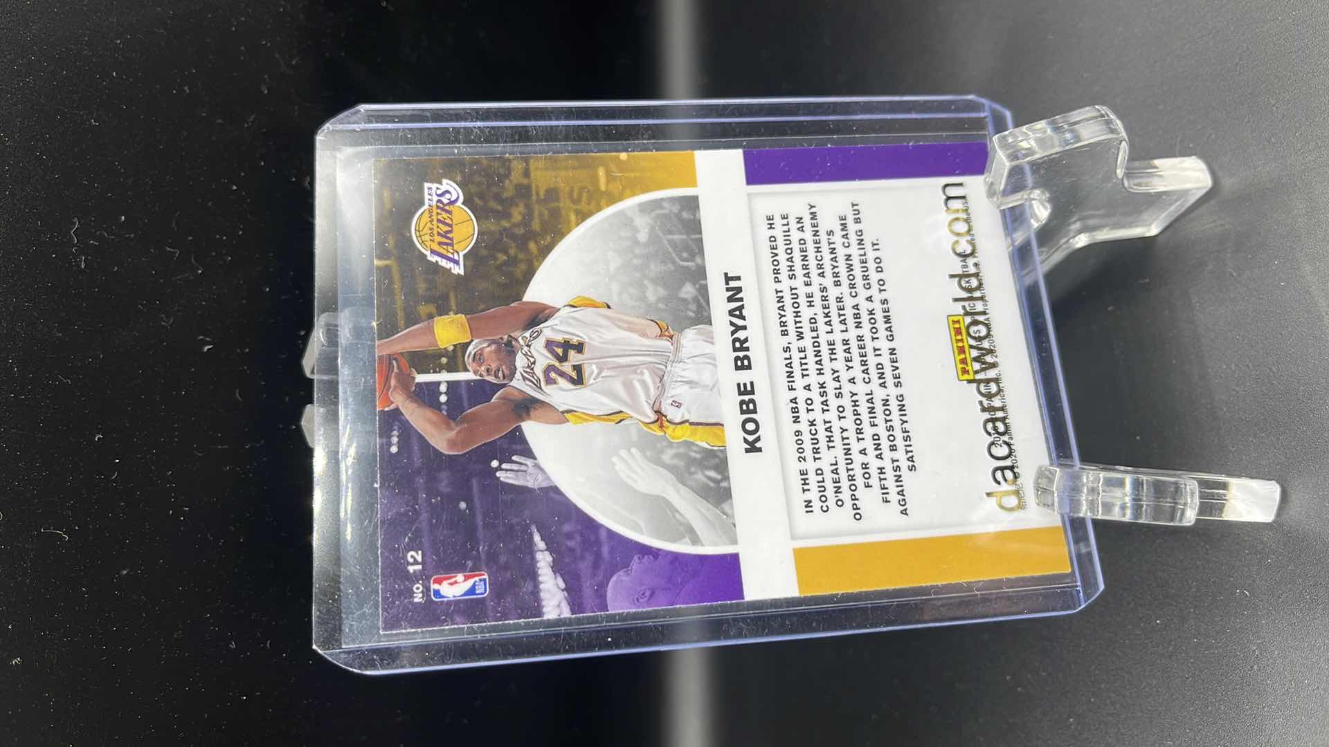 Photo 2 of 2019 KOBE BRYANT PANINI CARD 12