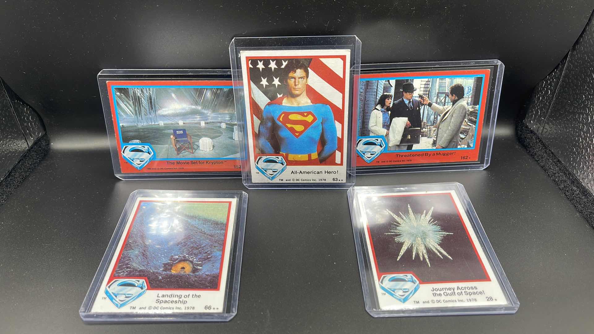 Photo 1 of (5) 1978 DC COMICS SUPERMAN CARDS