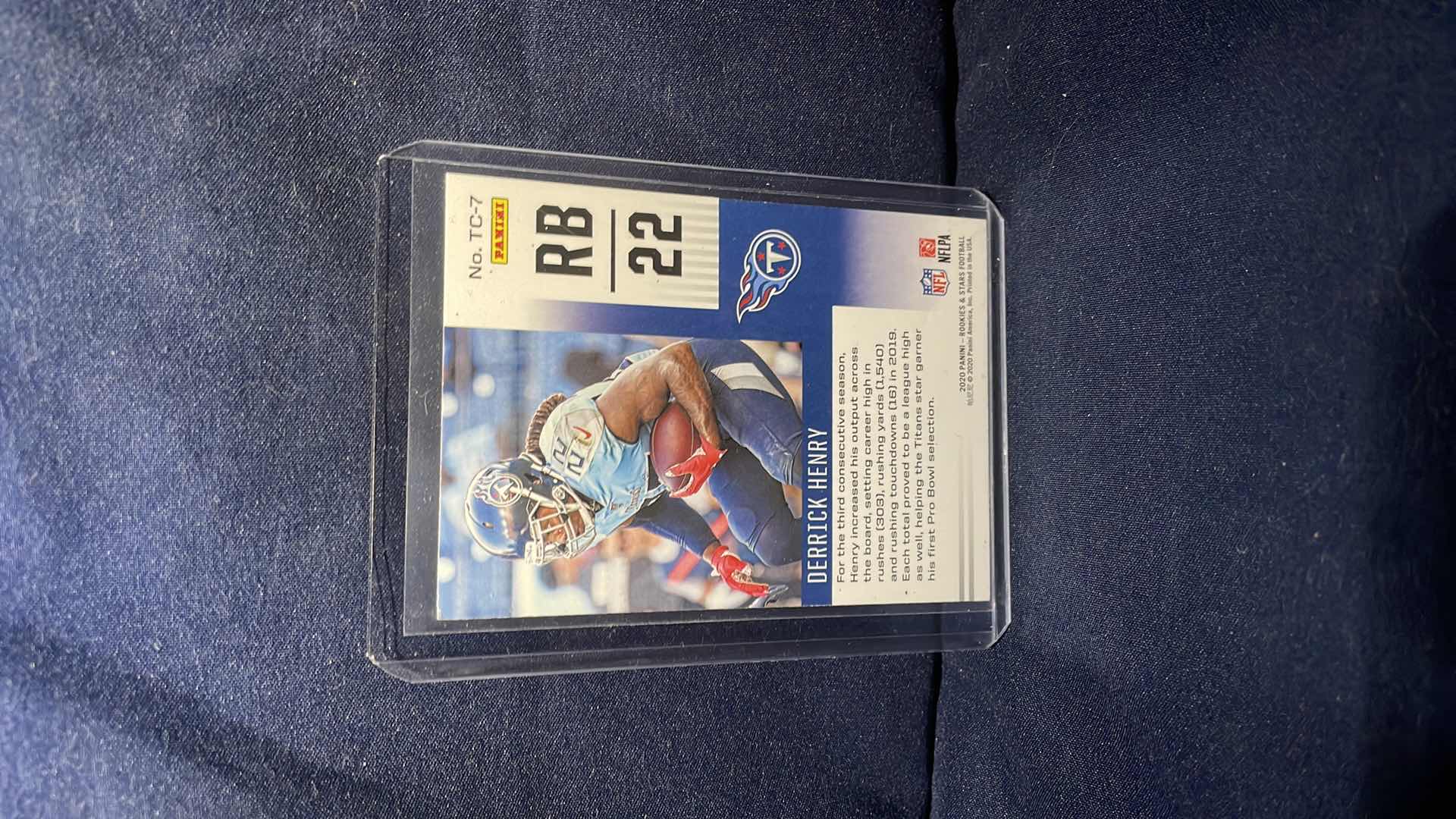 Photo 2 of 2020 PANINI DERRICK HENRY CARD #TC-7