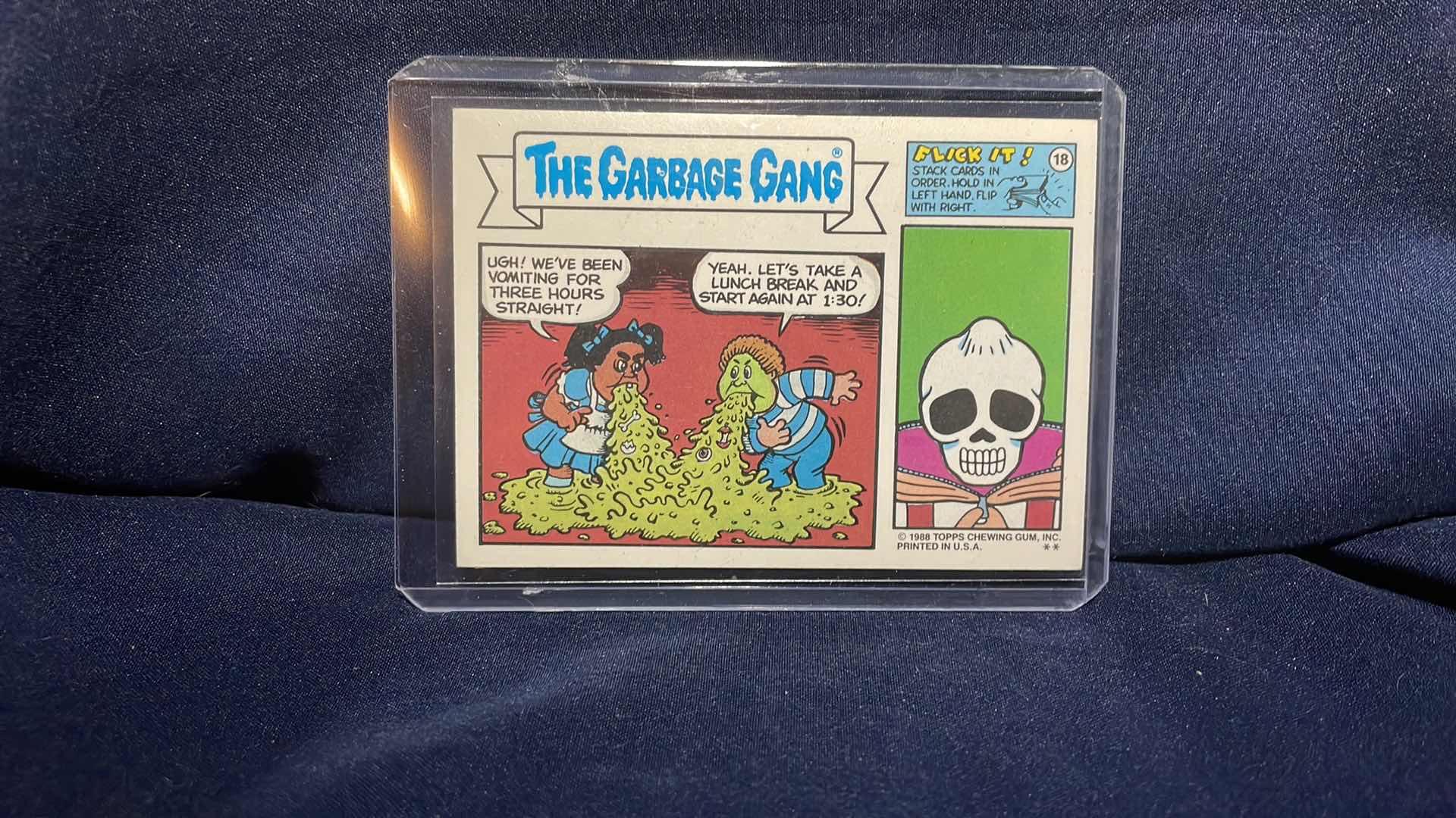 Photo 2 of 1988 TOPPS GARBAGE PAIL KIDS IRATE IRA CARD #489a