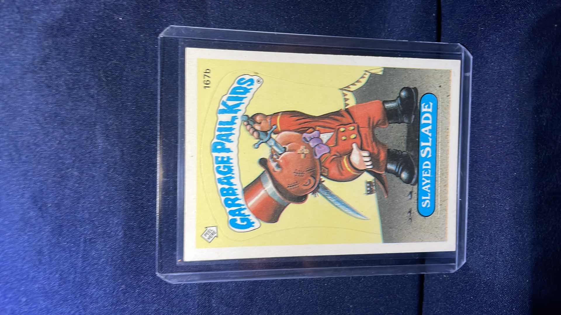 Photo 1 of 1986 TOPPS GARBAGE PAIL KIDS SLAYED SLADE CARD #167b