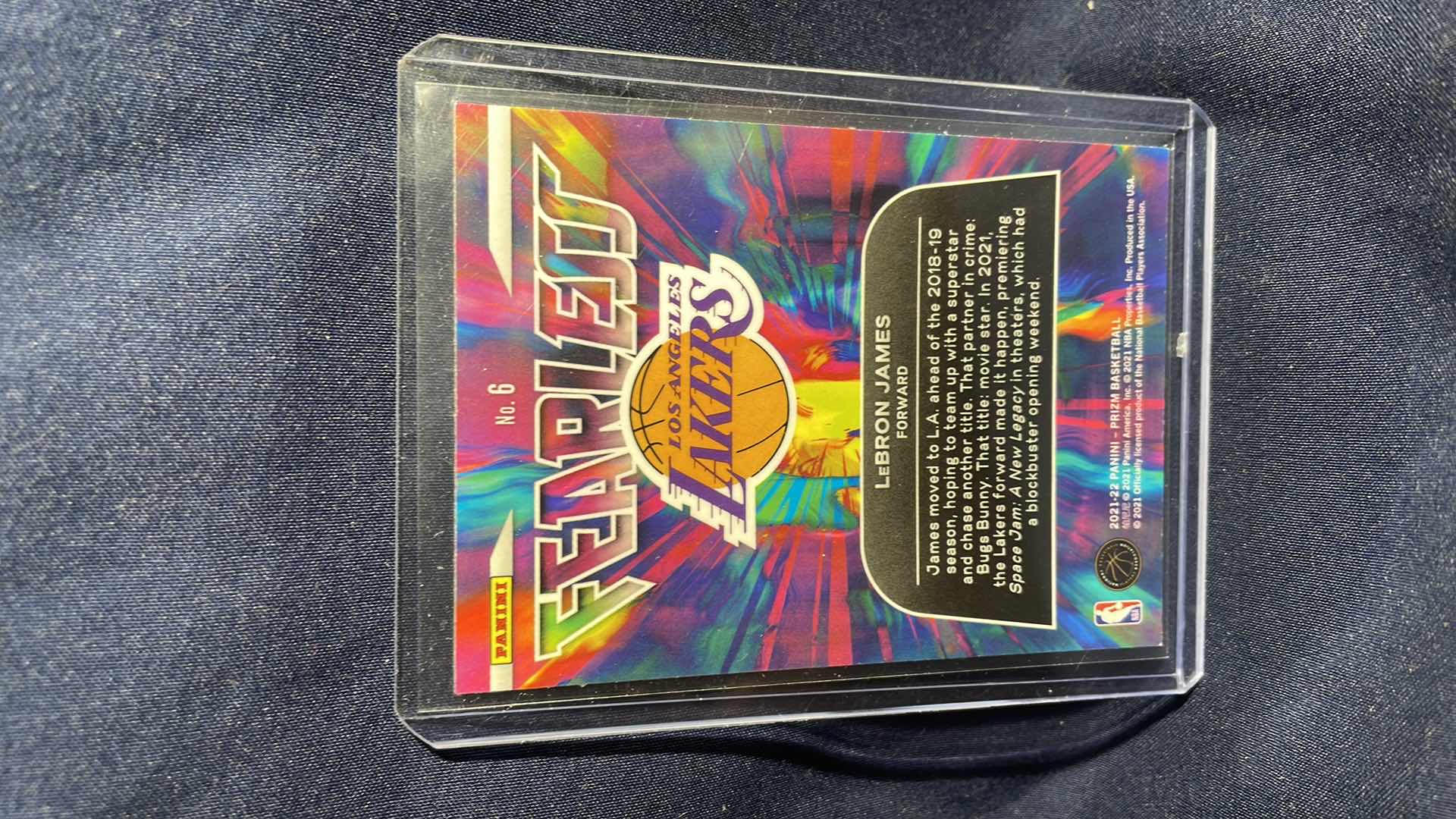 Photo 2 of 2021 PANINI LEBRON JAMES FEARLESS INSERT CARD 6