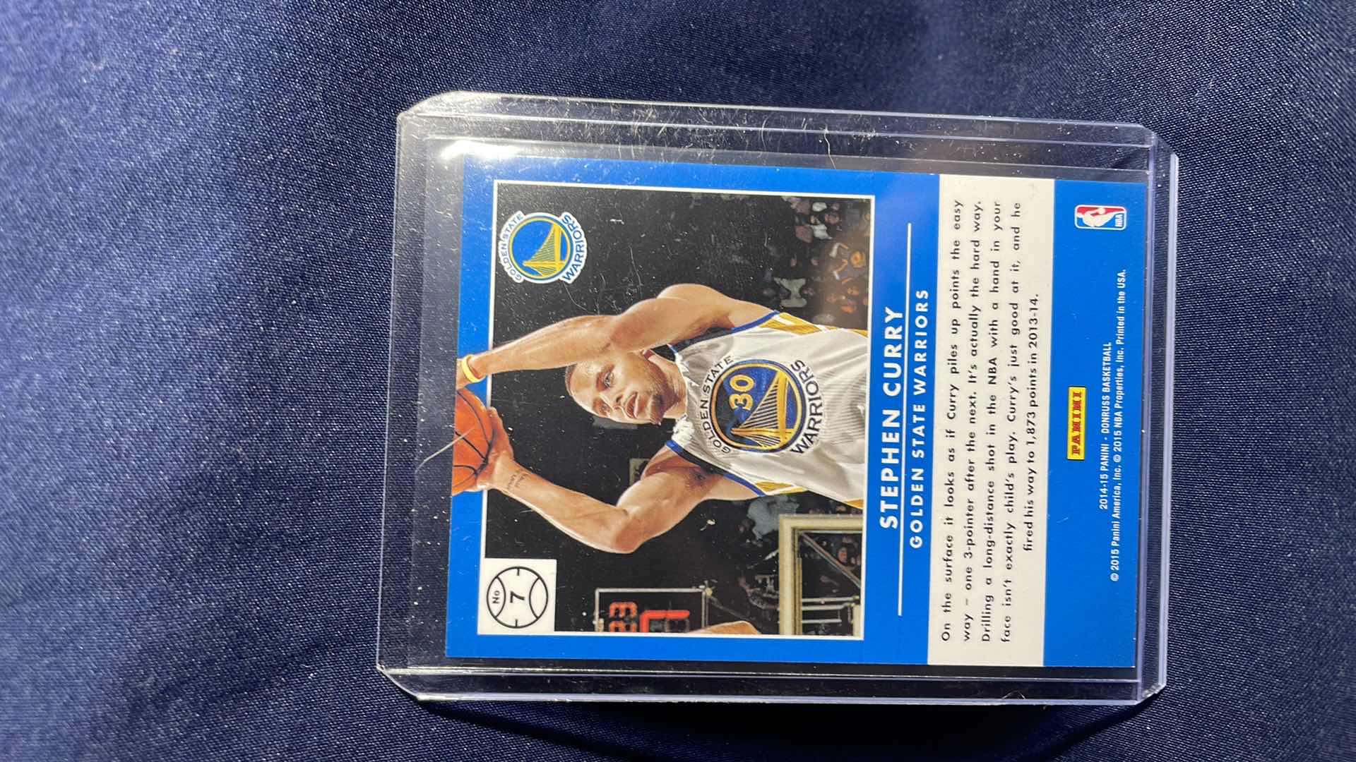 Photo 2 of 2014 PANINI STEPHEN CURRY PRODUCTION LINE CARD #7