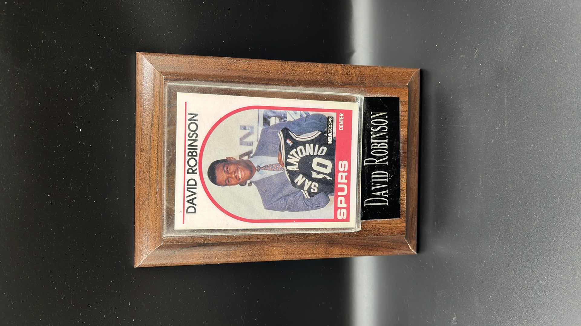 Photo 1 of 1989 DAVID ROBINSON NBA HOOPS ROOKIE CARD PLAQUE