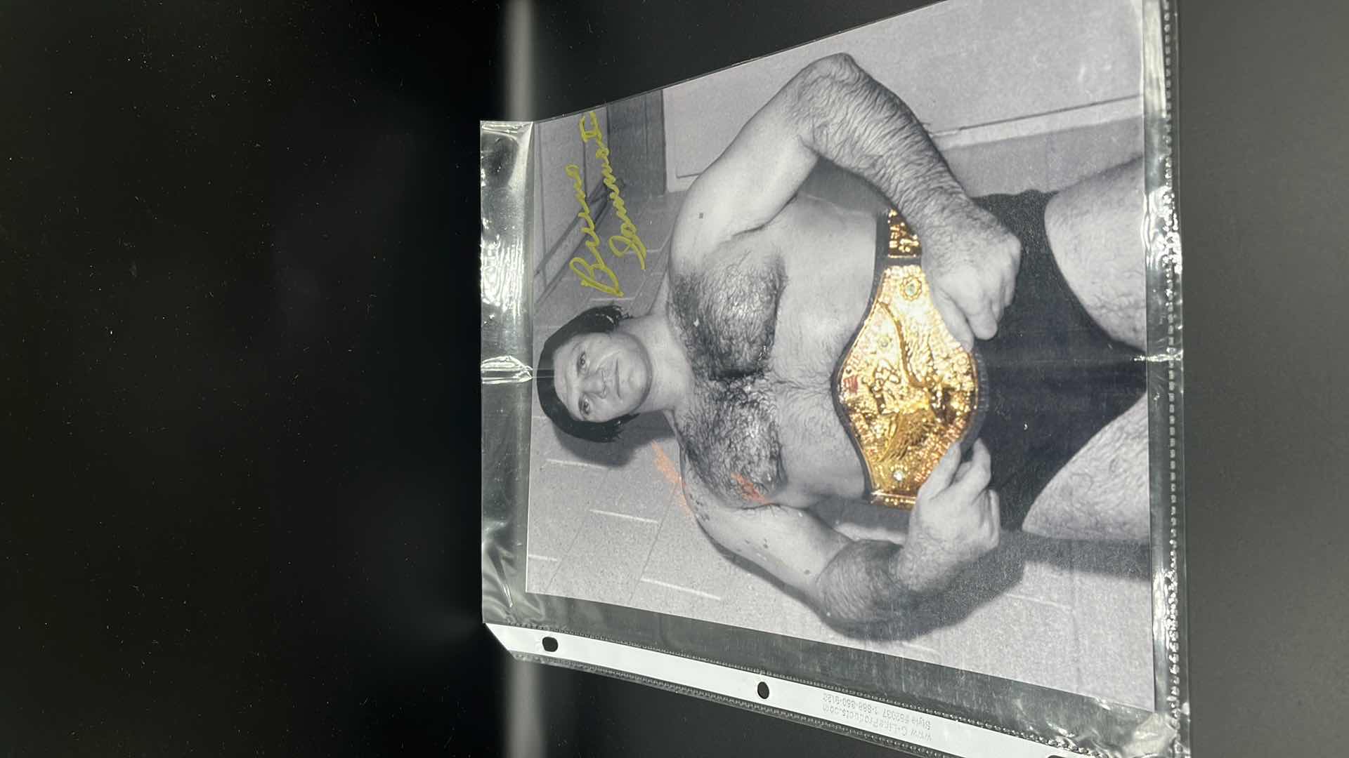 Photo 2 of AUTOGRAPHED PICTURE OF BRUNO THE WRESTLER