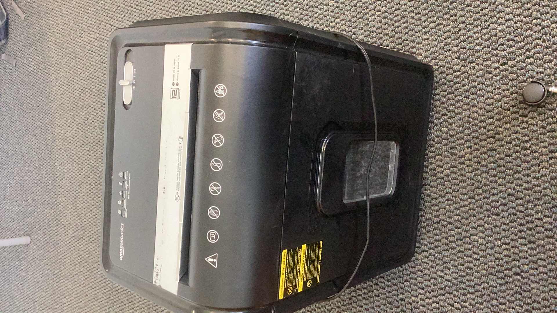 Photo 1 of AMAZON BASICS PAPER SHREDDER