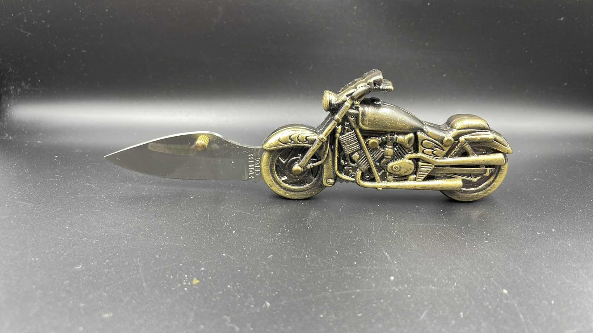 Photo 2 of MINI MOTORCYCLE FOLDING KNIFE 6”