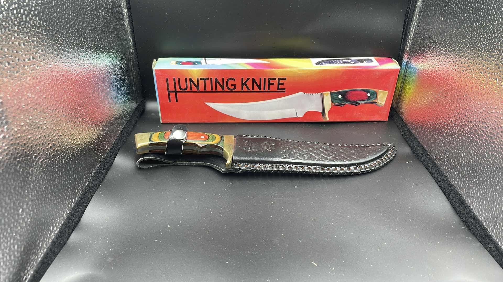 Photo 2 of HUNTING KNIFE AND SHEATH 11”