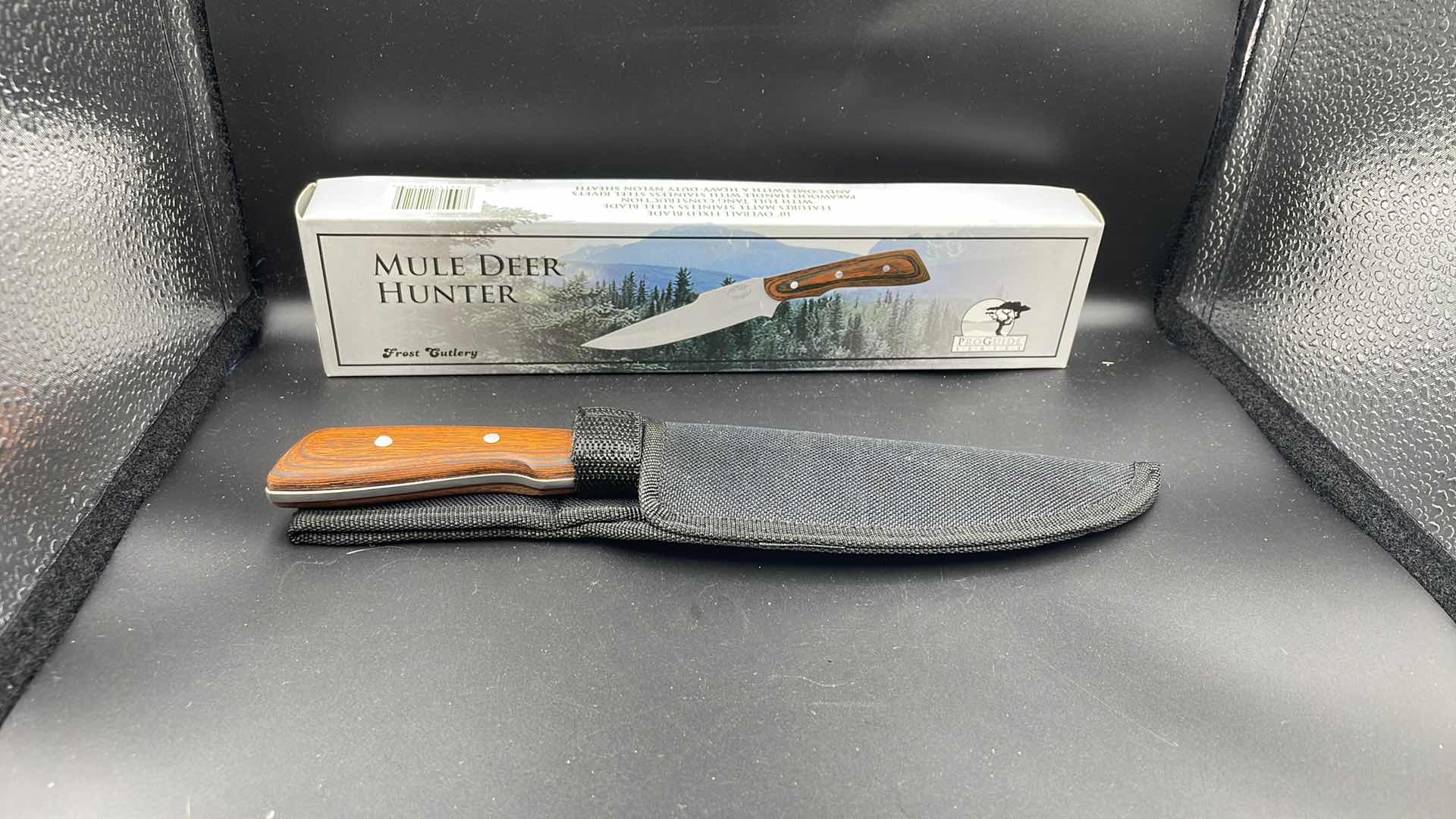 Photo 1 of FROST CUTLERY MULE DEER HUNTER BLADE AND SHEATH 10”