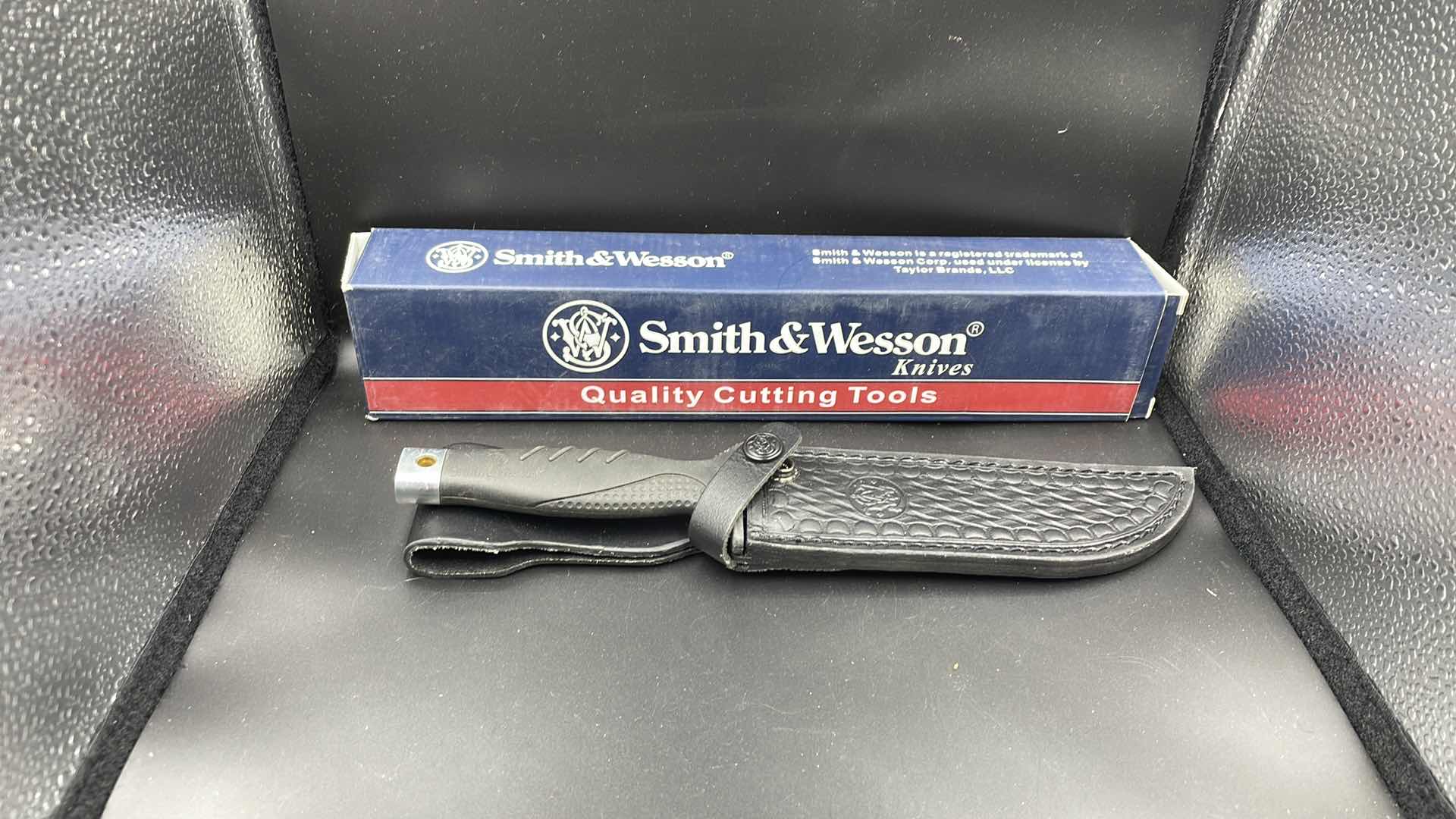 Photo 2 of SMITH AND WESSON KNIFE AND SHEATH 11”