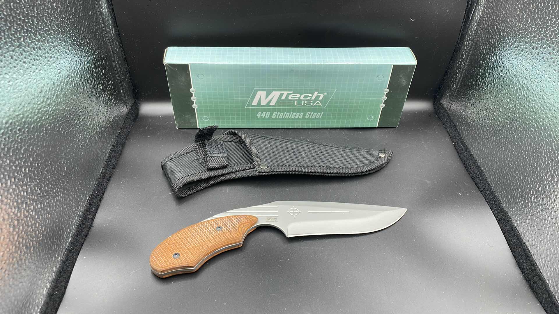 Photo 1 of MTECH STAINLESS BLADE AND SHEATH 9.5”