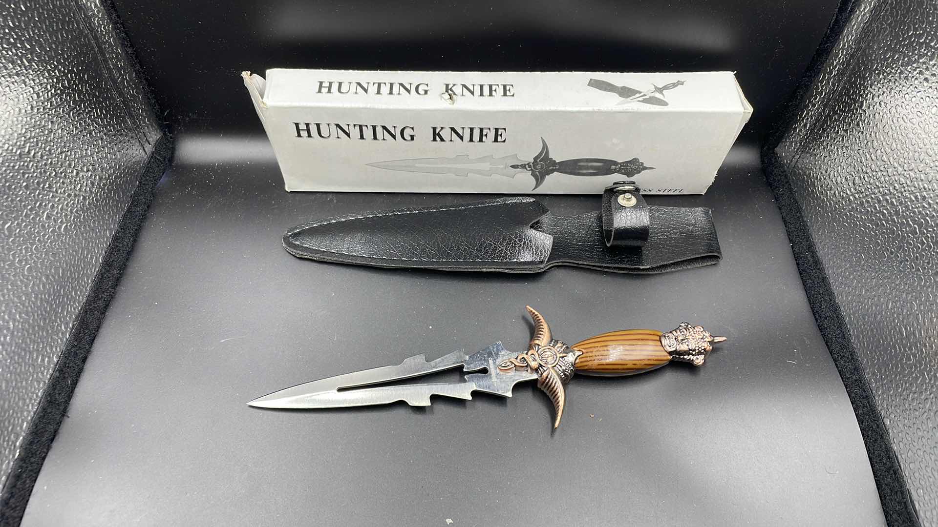 Photo 1 of DEFENDER HUNTING KNIFE AND SHEATH 9”
