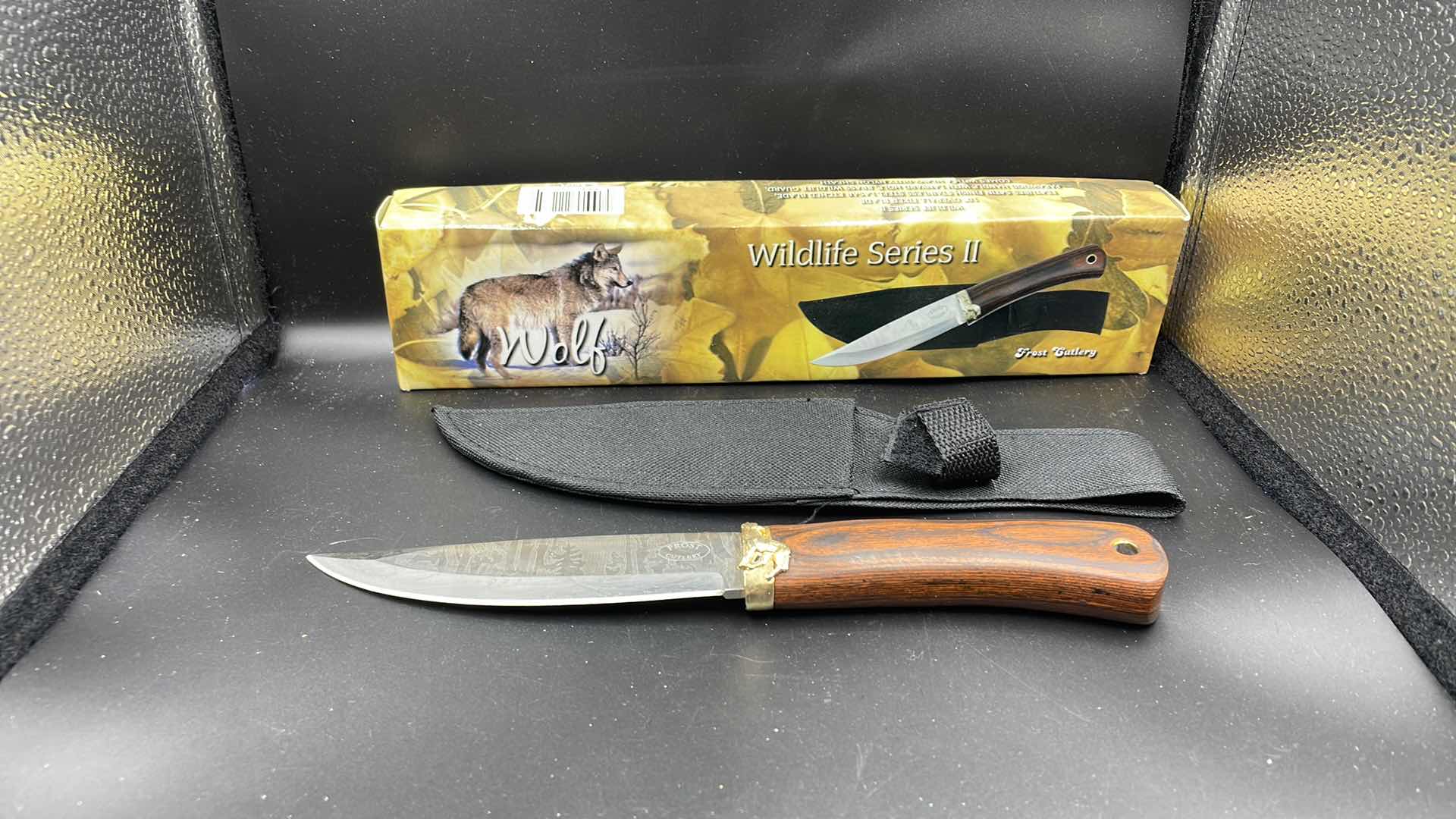 Photo 1 of FROST CUTLERY WILDLIFE SERIES WOLF BLADE AND SHEATH 10”