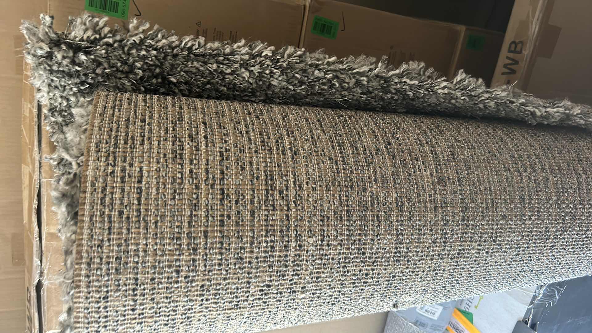Photo 1 of Threshold 5’x7’ shag rug. Gray. $100