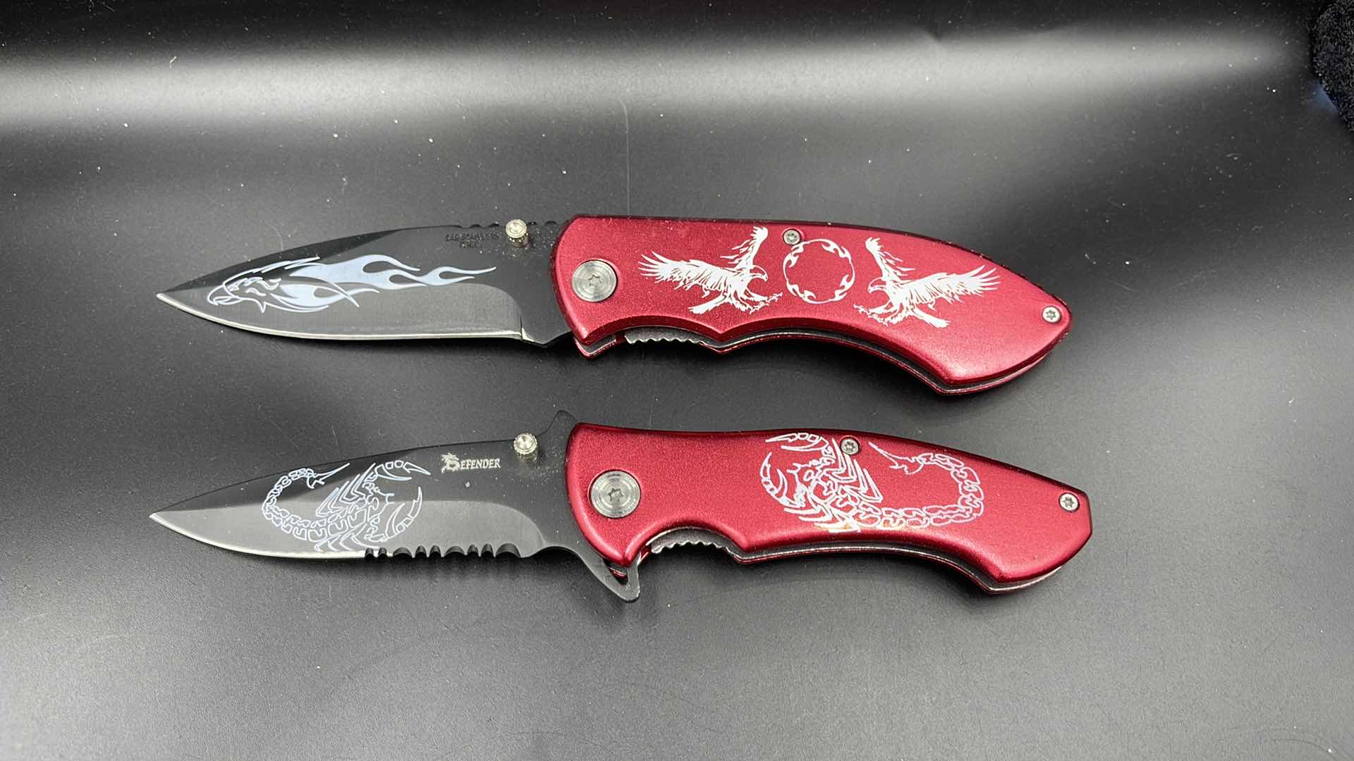 Photo 1 of 2 PC EAGLE & SCORPION KNIFE SET