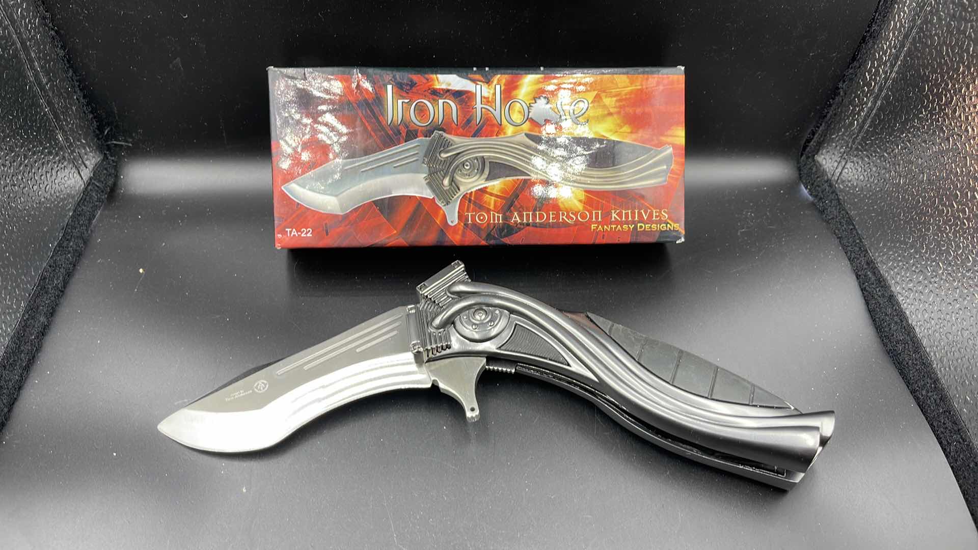 Photo 1 of TOM ANDERSON’S IRON HORSE 11” FOLDING KNIFE