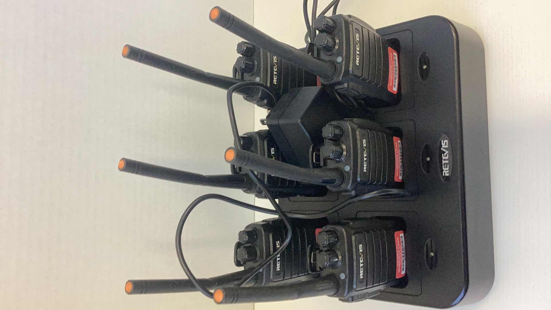 Photo 2 of RETC 15 SIX WALKIE-TALKIE’S WITH CHARGING BASE