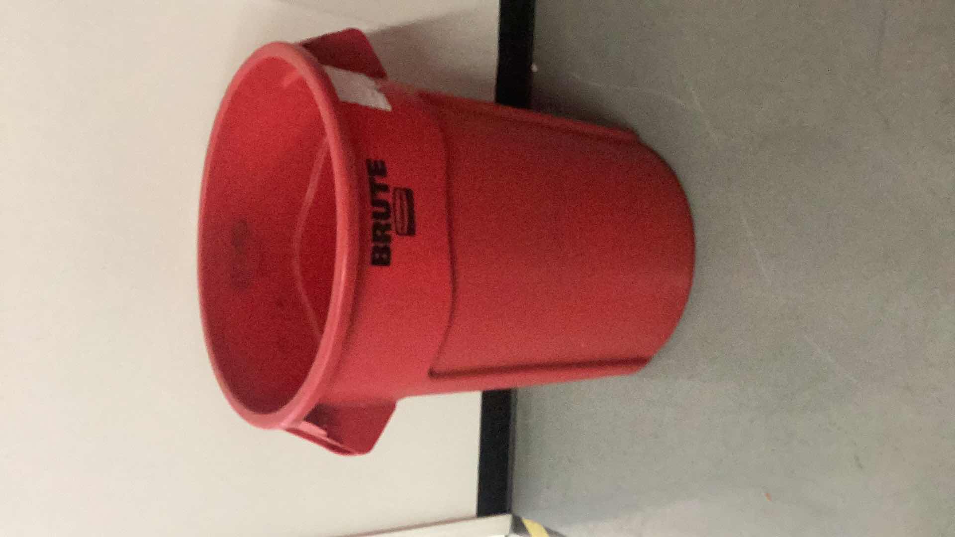 Photo 1 of RUBBERMAID BRUTE 55 GALLON HAZARDOUS WASTE CONTAINER