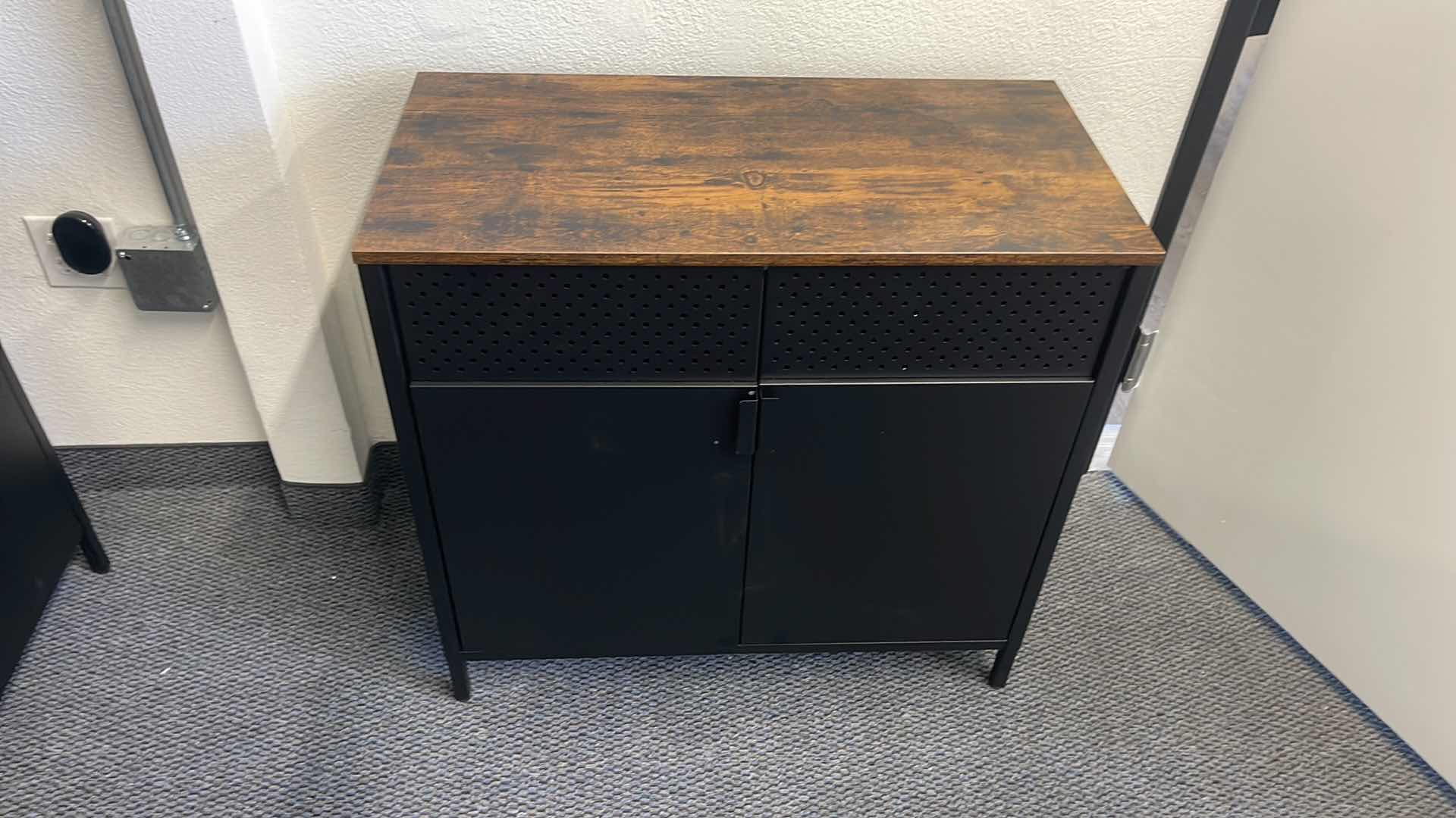 Photo 1 of METAL BASE W WOOD TOP CABINET 32” X 16” H30”