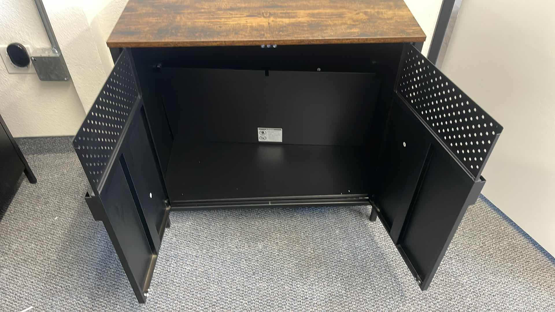 Photo 3 of METAL BASE W WOOD TOP CABINET 32” X 16” H30”