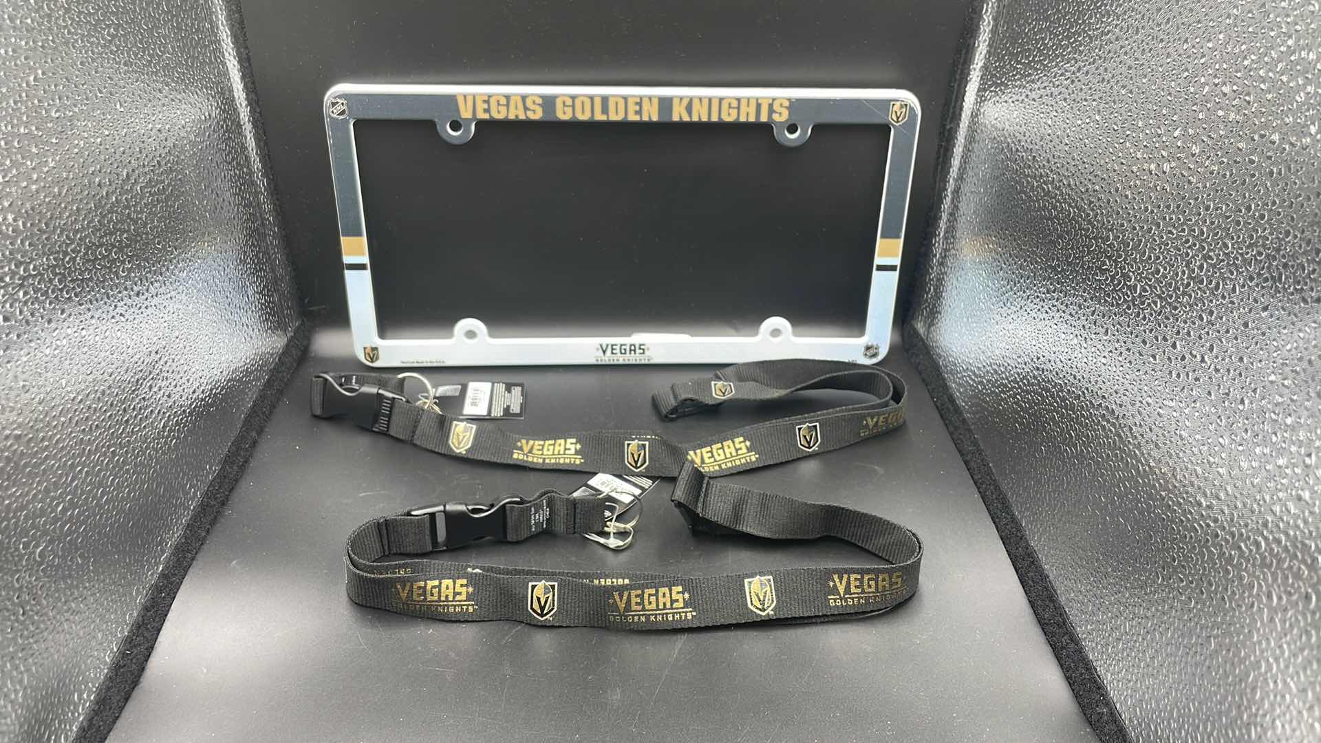 Photo 1 of 3 PC VEGAS GOLDEN KNIGHTS LICENSE PLATE COVER AND LANYARD